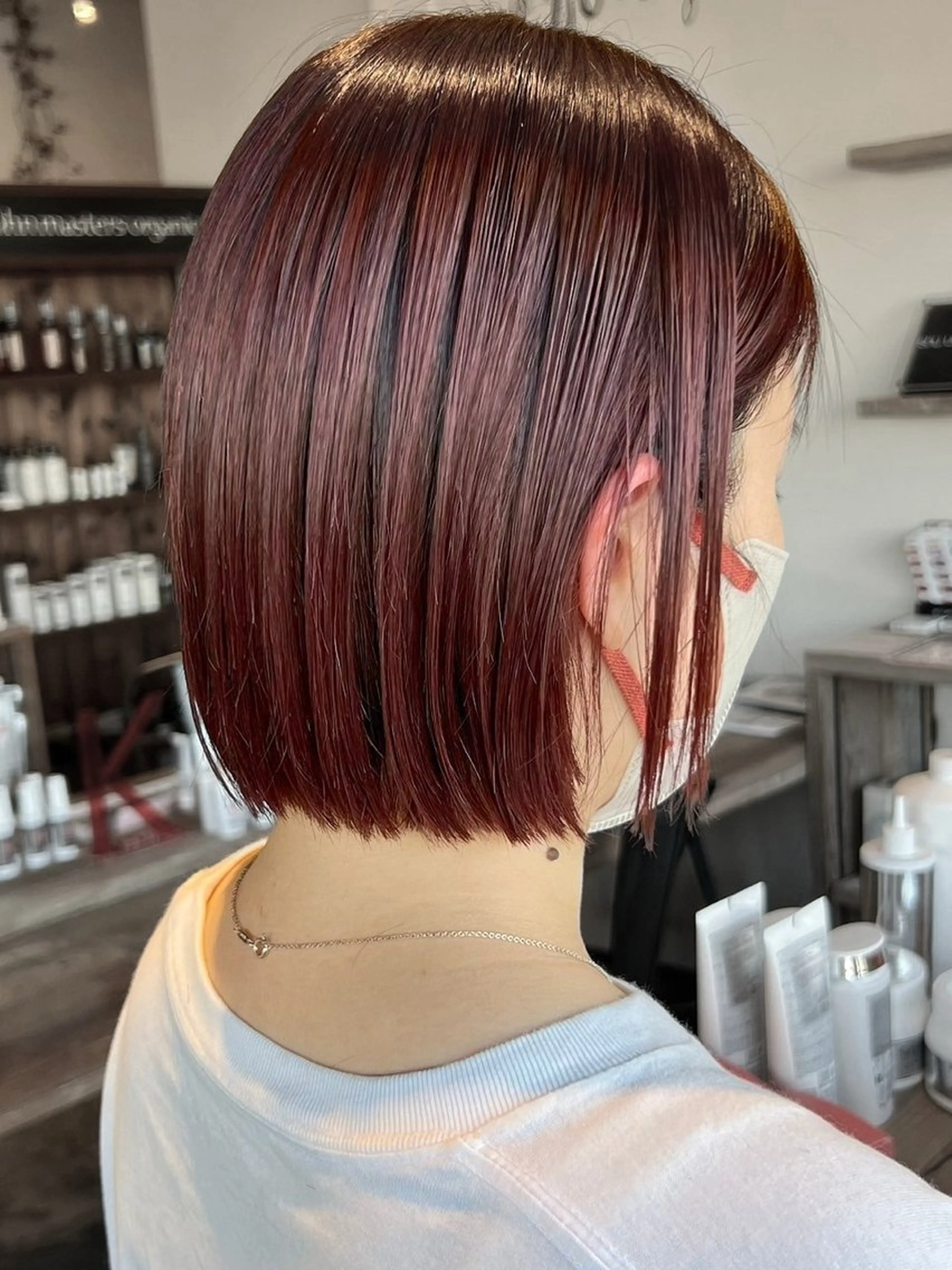 ショート カラー カット ヘアカラー トリートメント 1005mille cinq所属・岸下 理緒のヘアスタイル