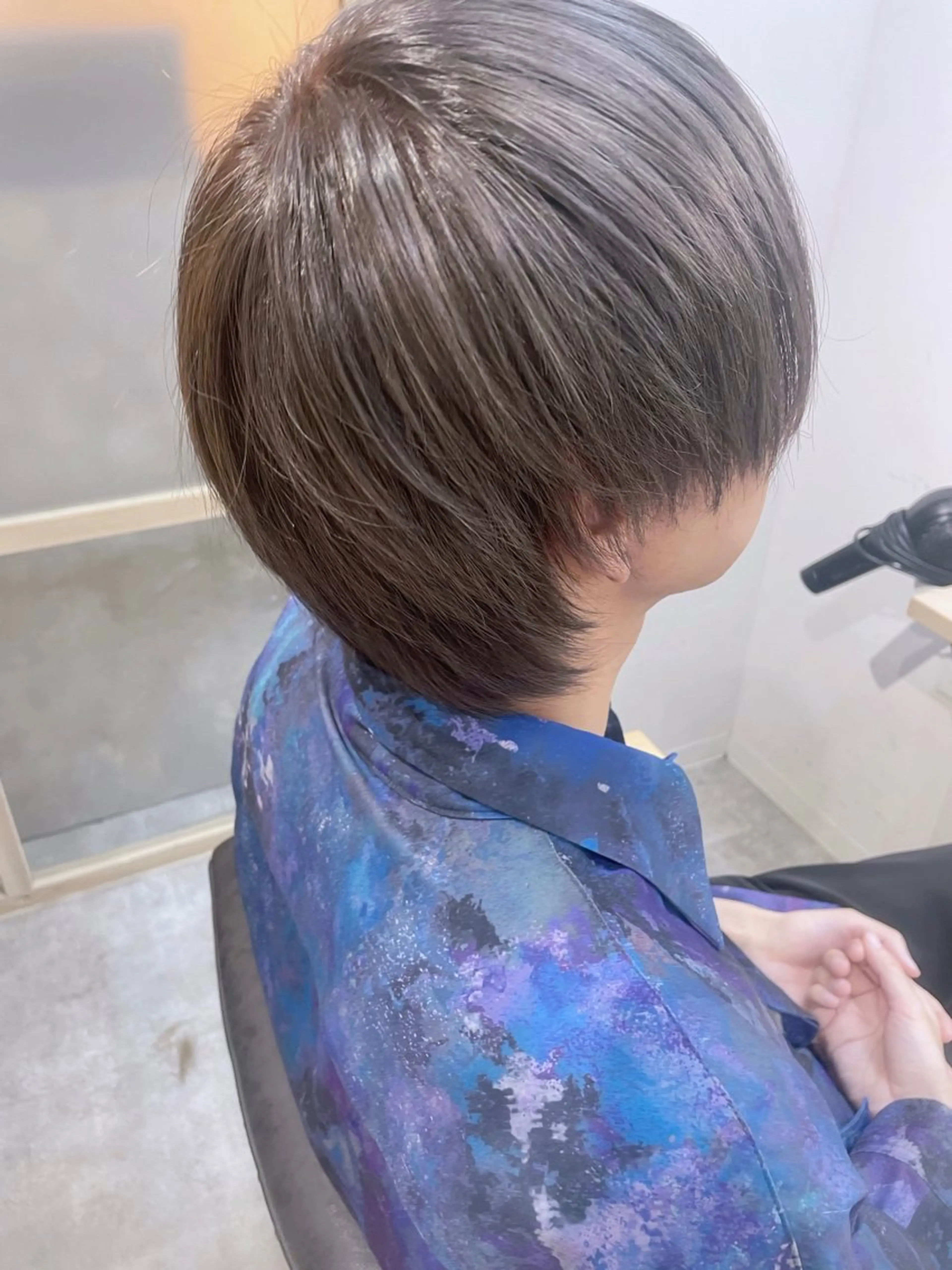 ミディアム カラー メンズ EMANON新宿南口所属・🦄中性ウルフ ☁️Shiori🦄のヘアスタイル