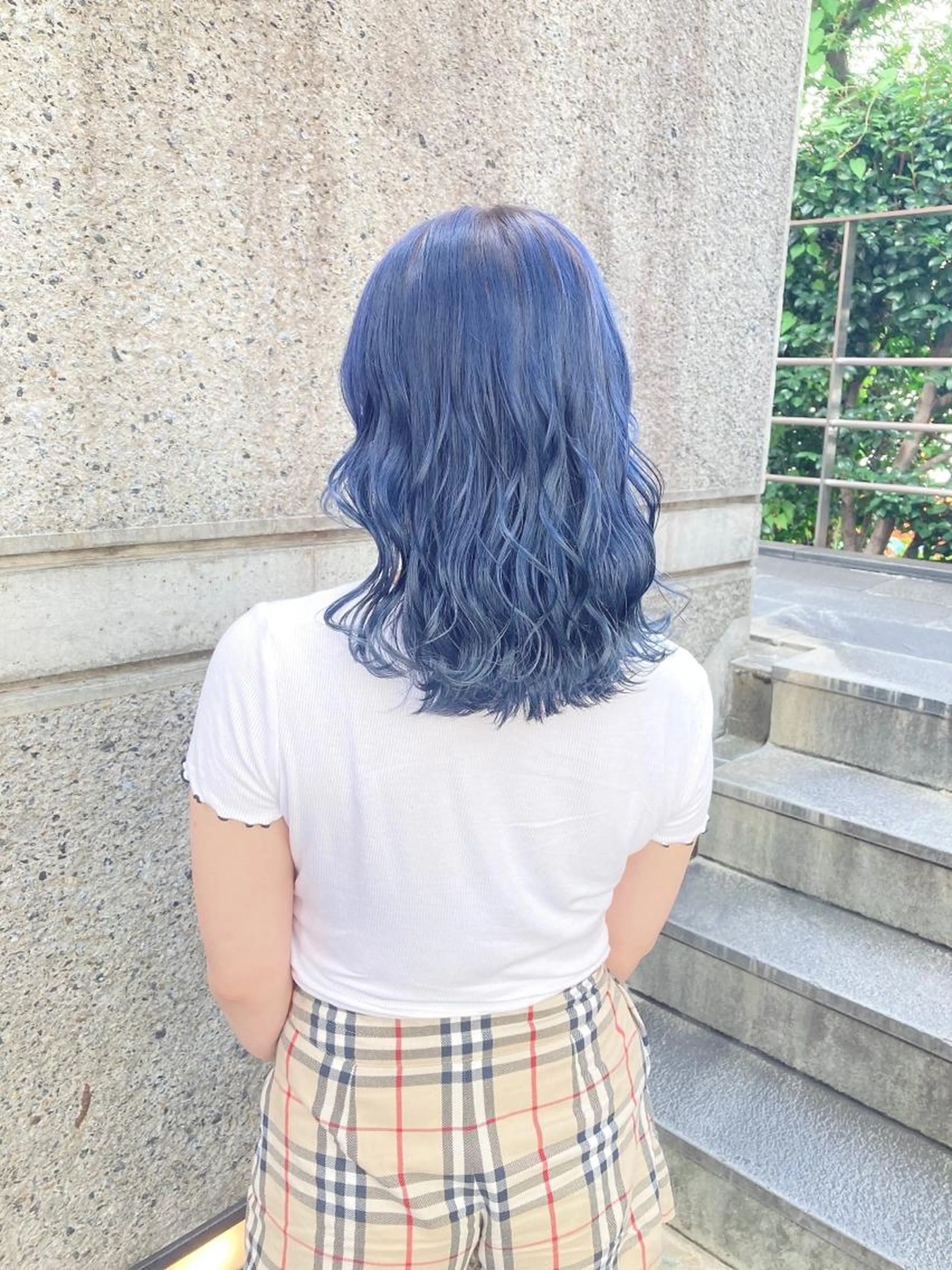💙ケアカラー💙ネイビーカラー💜(ネイビー、ブルー、ブルーグレージュ系)の写真