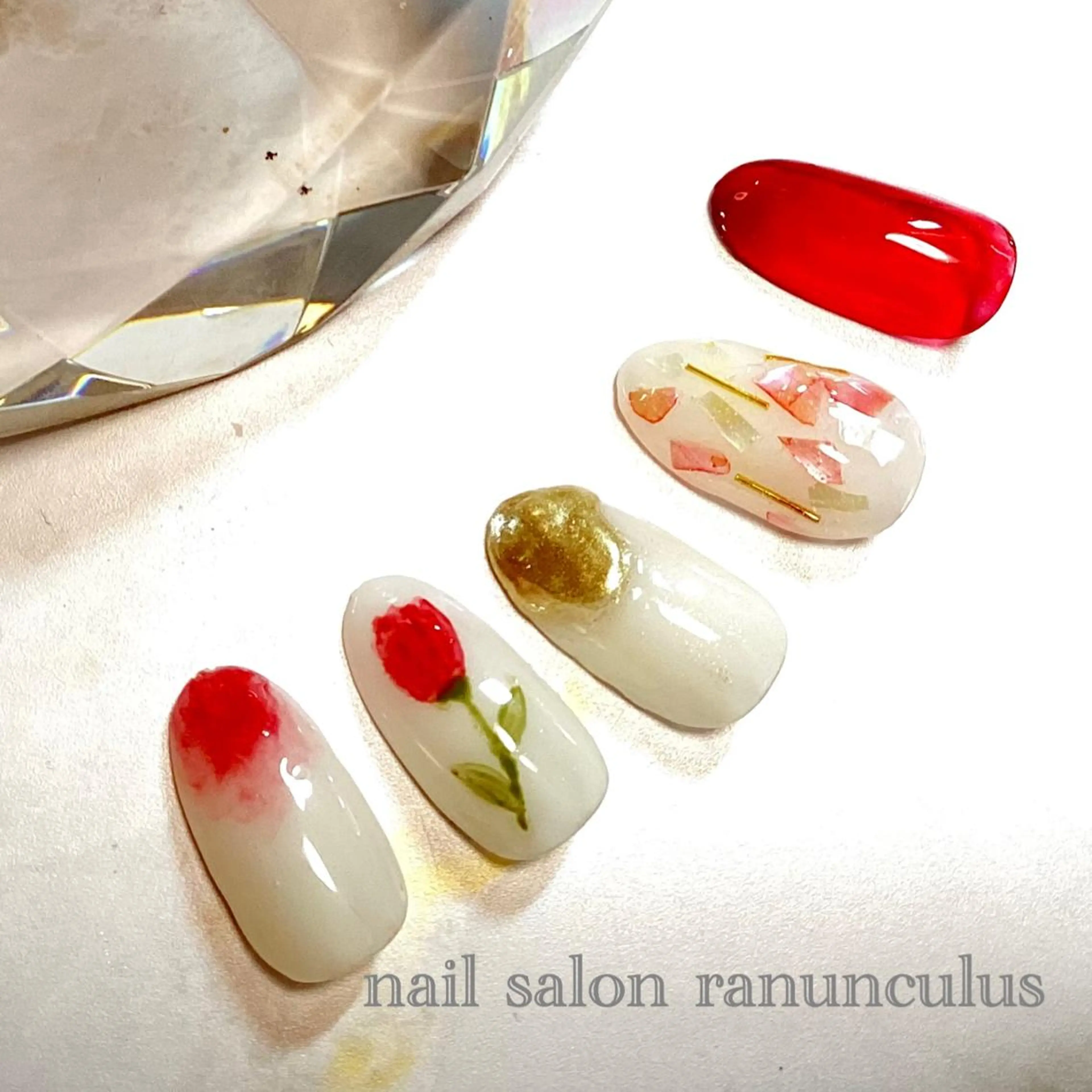 ネイル ハンドネイル nailsalon ranunculusのネイルデザイン