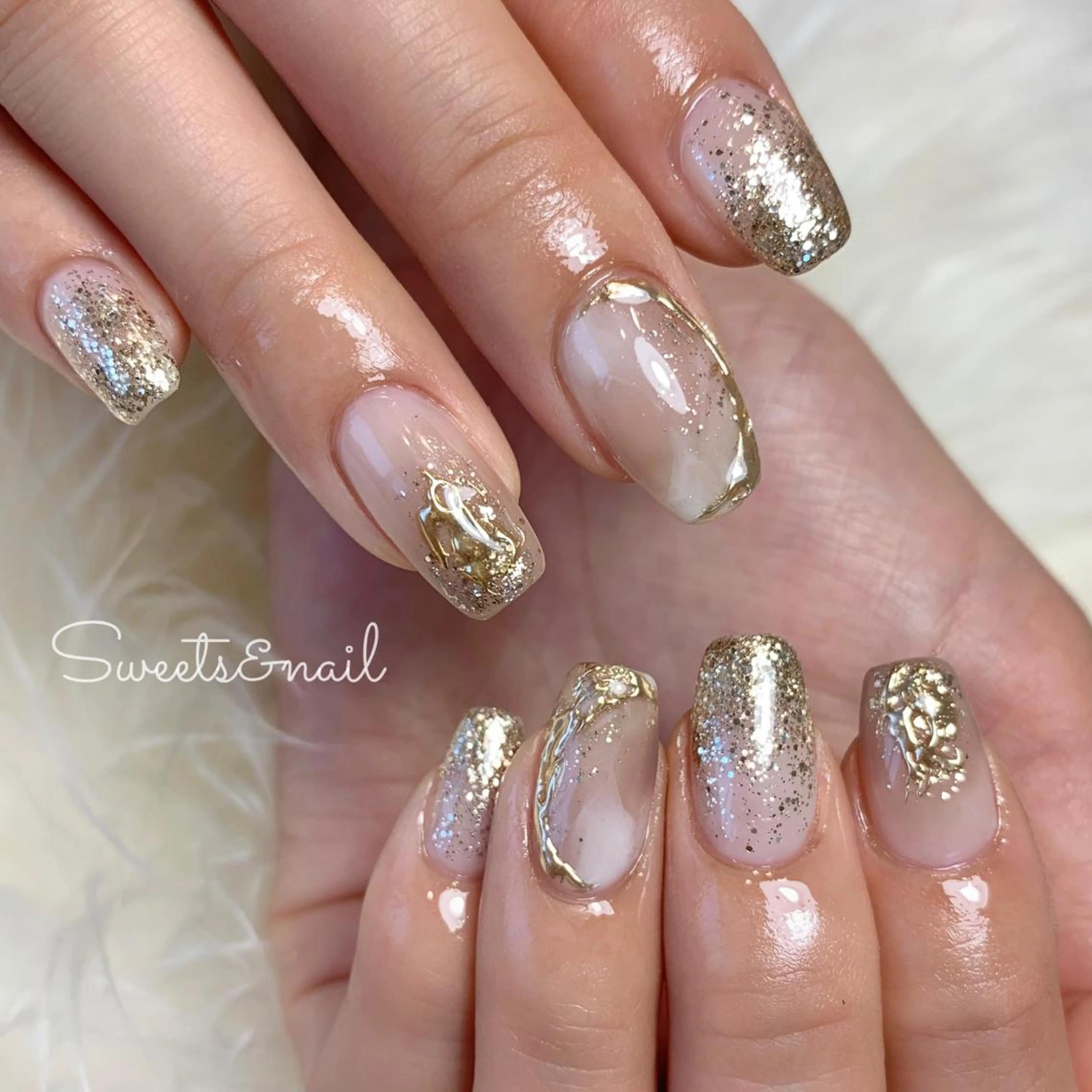 ネイル ニュアンスネイル Sweets& nail みなこのネイルデザイン