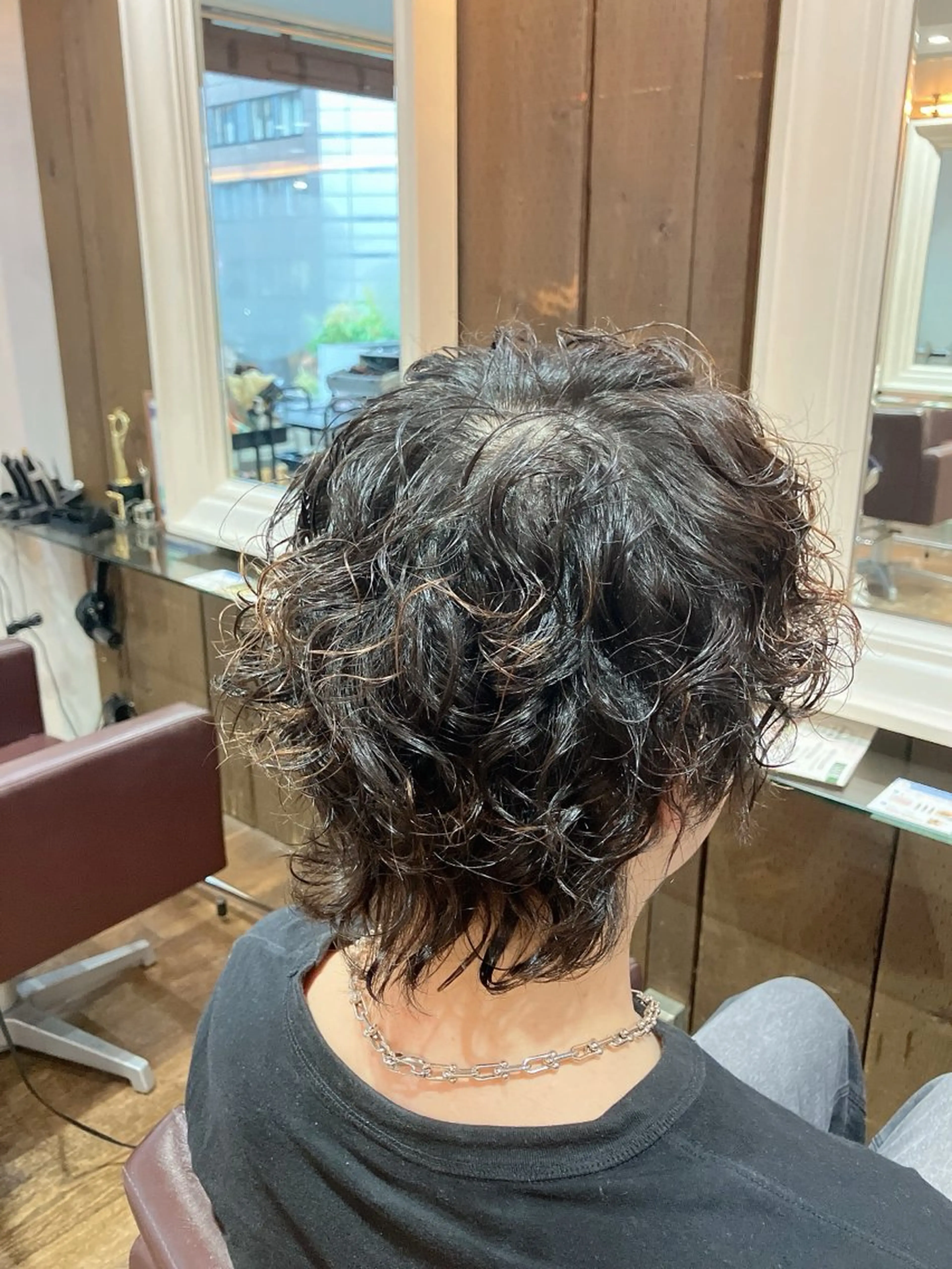 ショート パーマ メンズ TAYA 心斎橋所属・山本 聖真のヘアスタイル