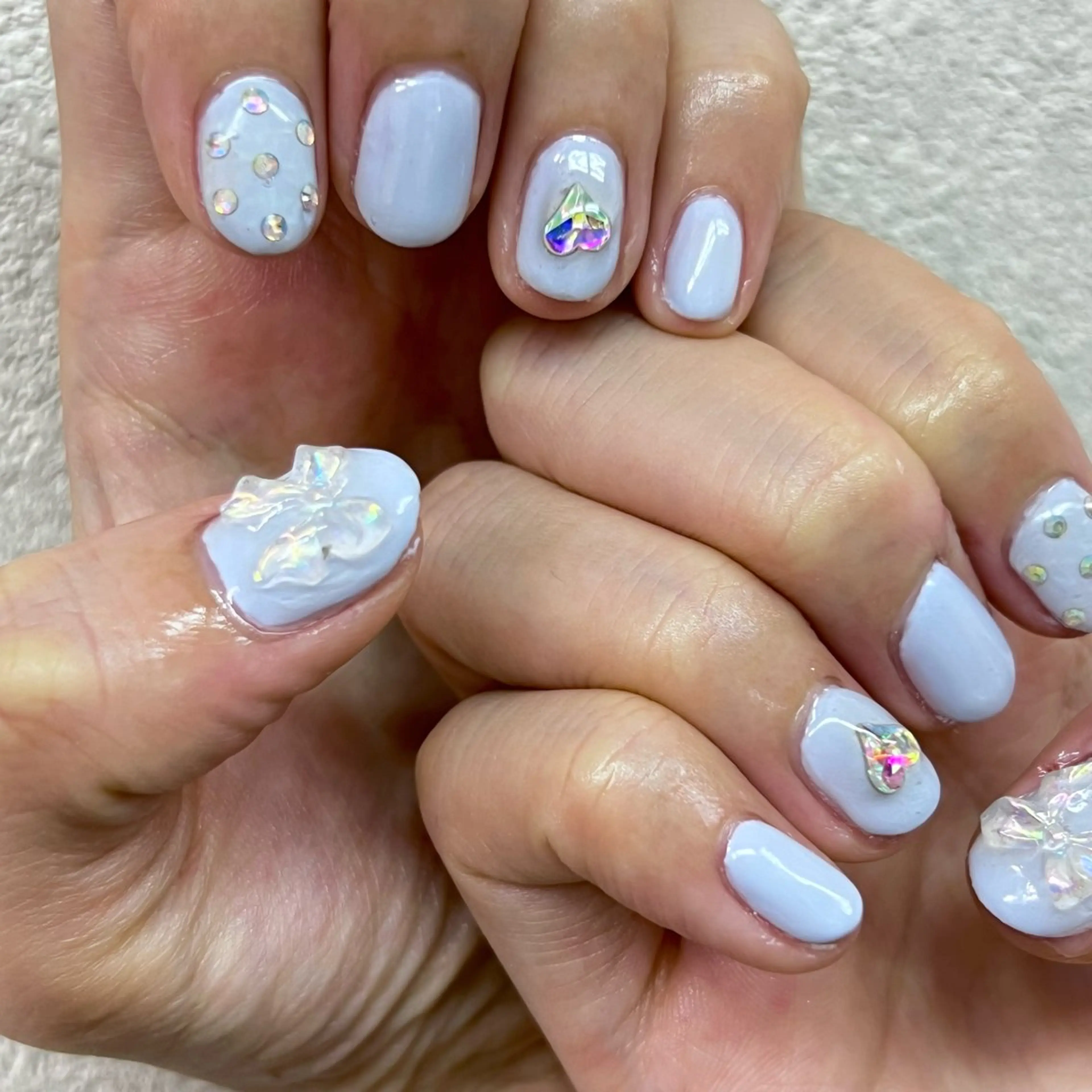 ネイル ハンドネイル E  nail 風羽のネイルデザイン