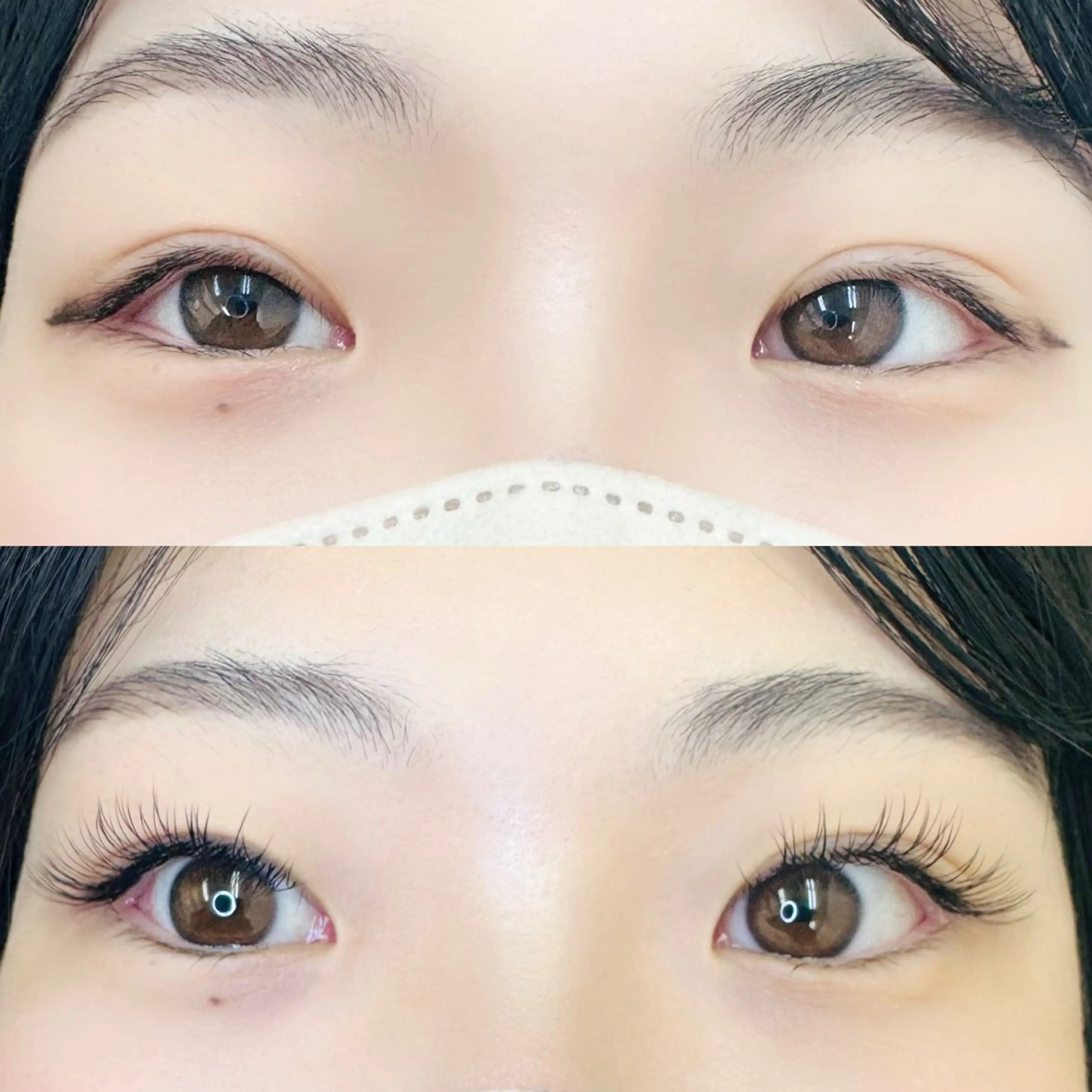 マツエク・マツパ フラットラッシュ 下まつげエクステ 一重×まつ毛パーマ マツエク アイデザイナー⟡.* hisaのマツエク・マツパデザイン