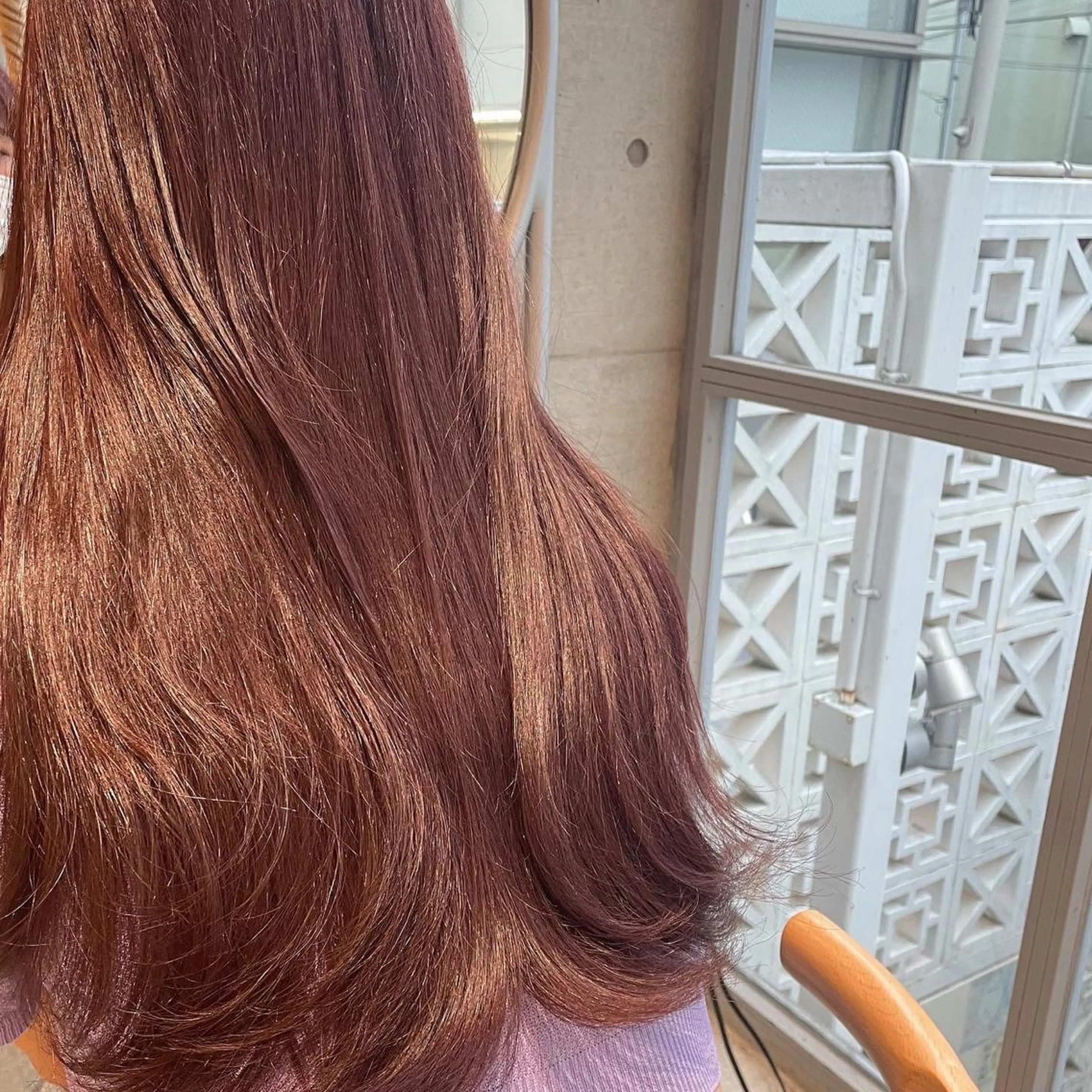 ロング カラー ブリーチ 透明感カラー ヘアカラー レイヤーカット🎀 kanaのヘアスタイル