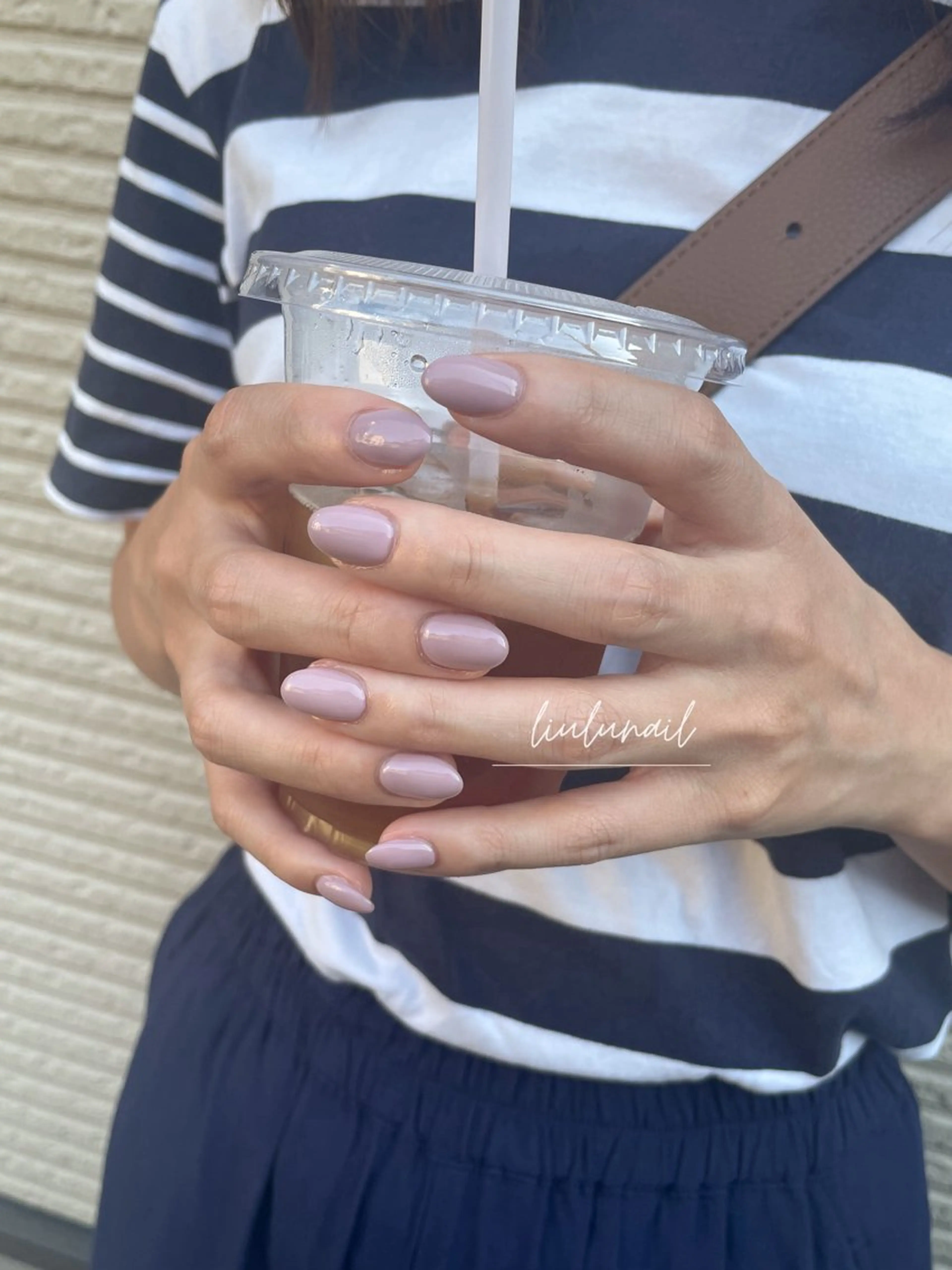 ネイル ワンカラーネイル ピンク liulu nailのネイルデザイン
