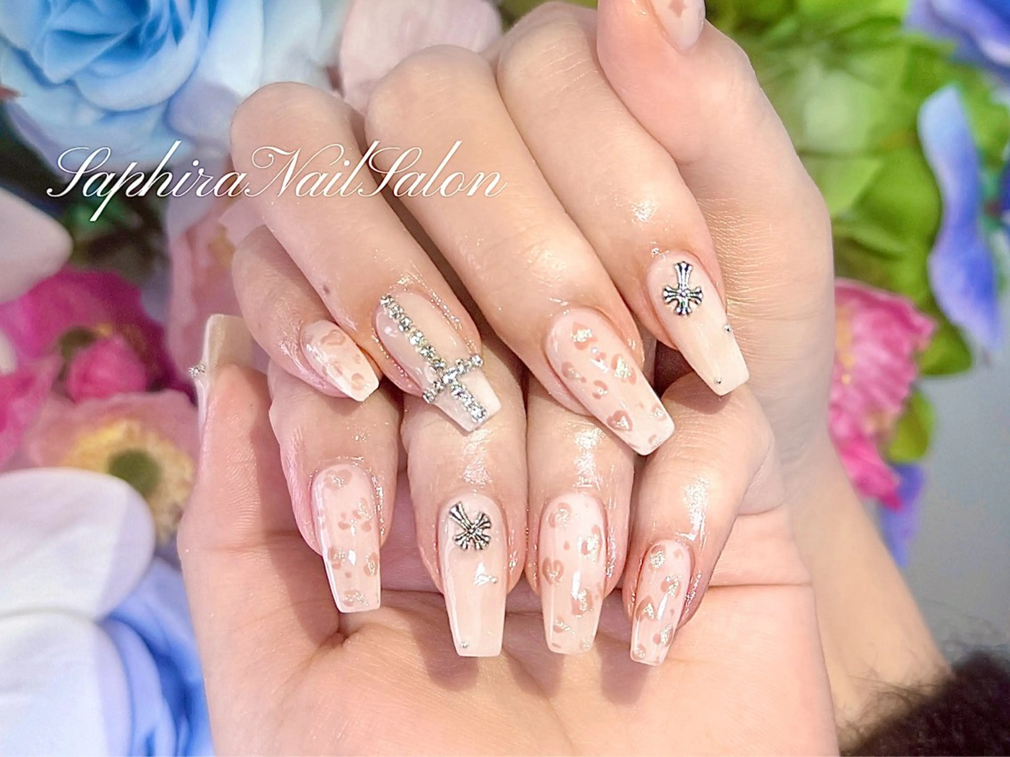 カラー ハンドネイル Saphiraネイル サロン錦糸町のネイルデザイン