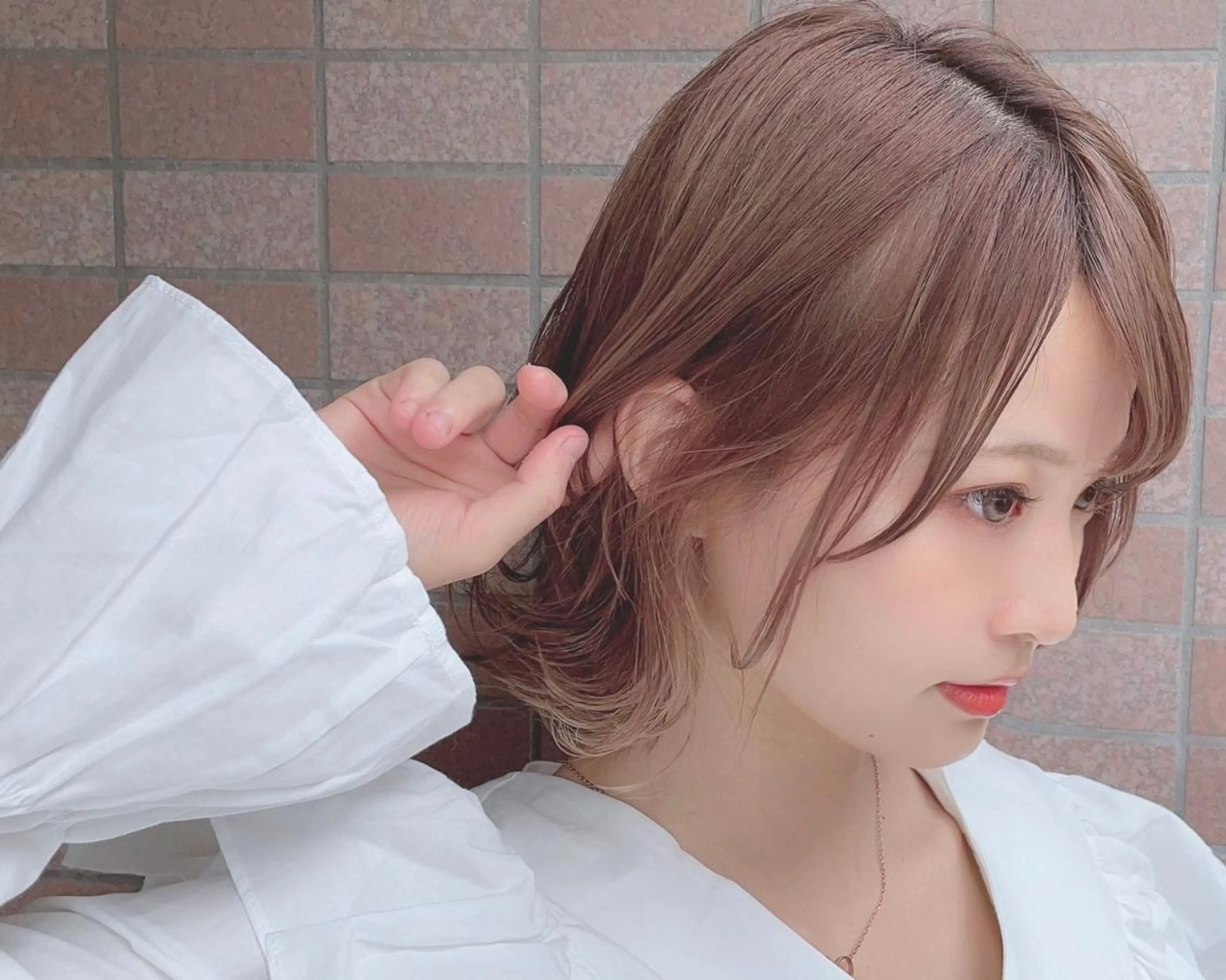 ロング カラー パーマ カット ヘアカラー トリートメント 公式 Ease by amble luxeのヘアスタイル