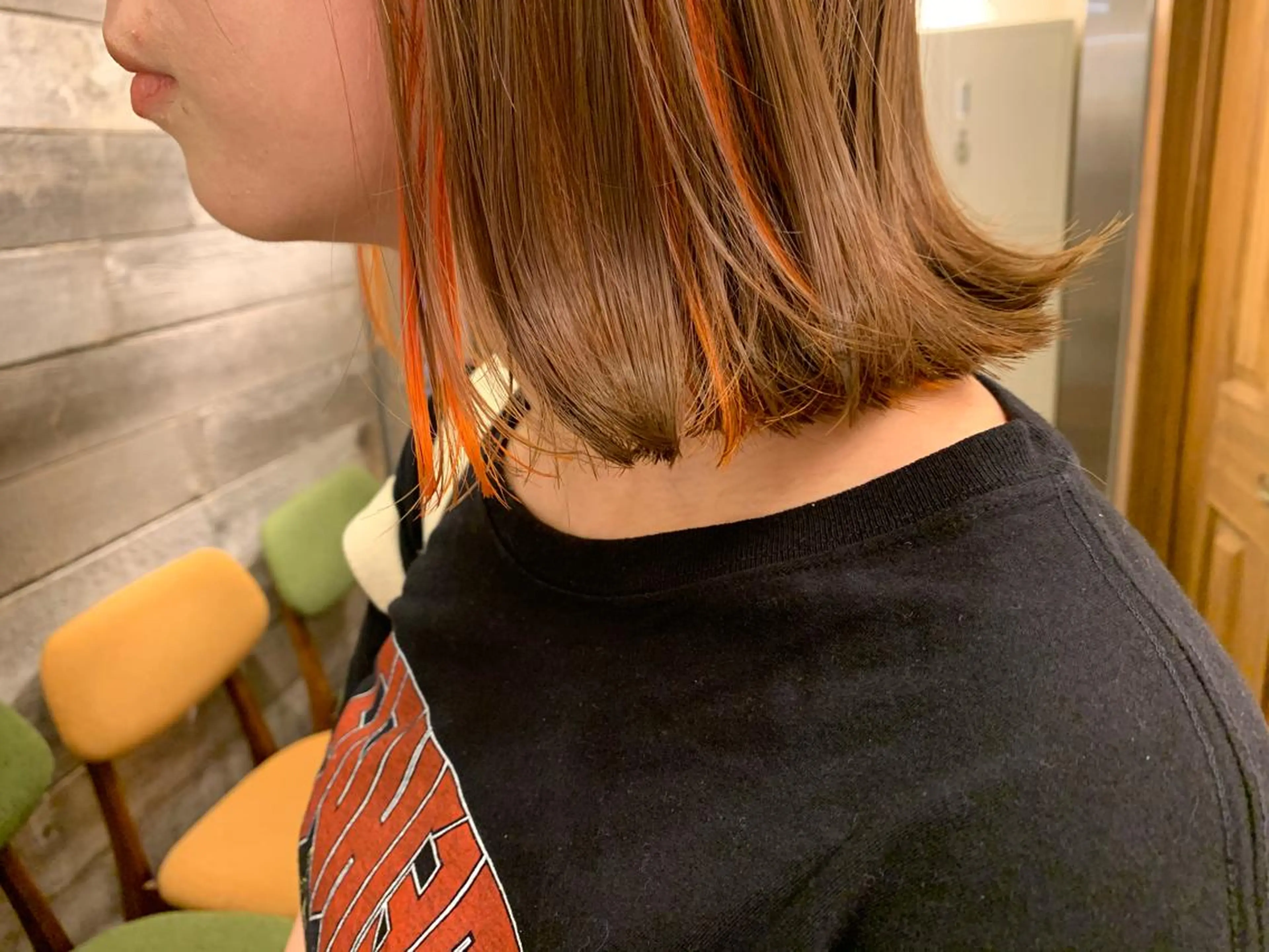 ミディアム カラー ヘアアレンジ カット ヘアカラー kei/透明感カラー /ベージュ/髪質改善のヘアスタイル