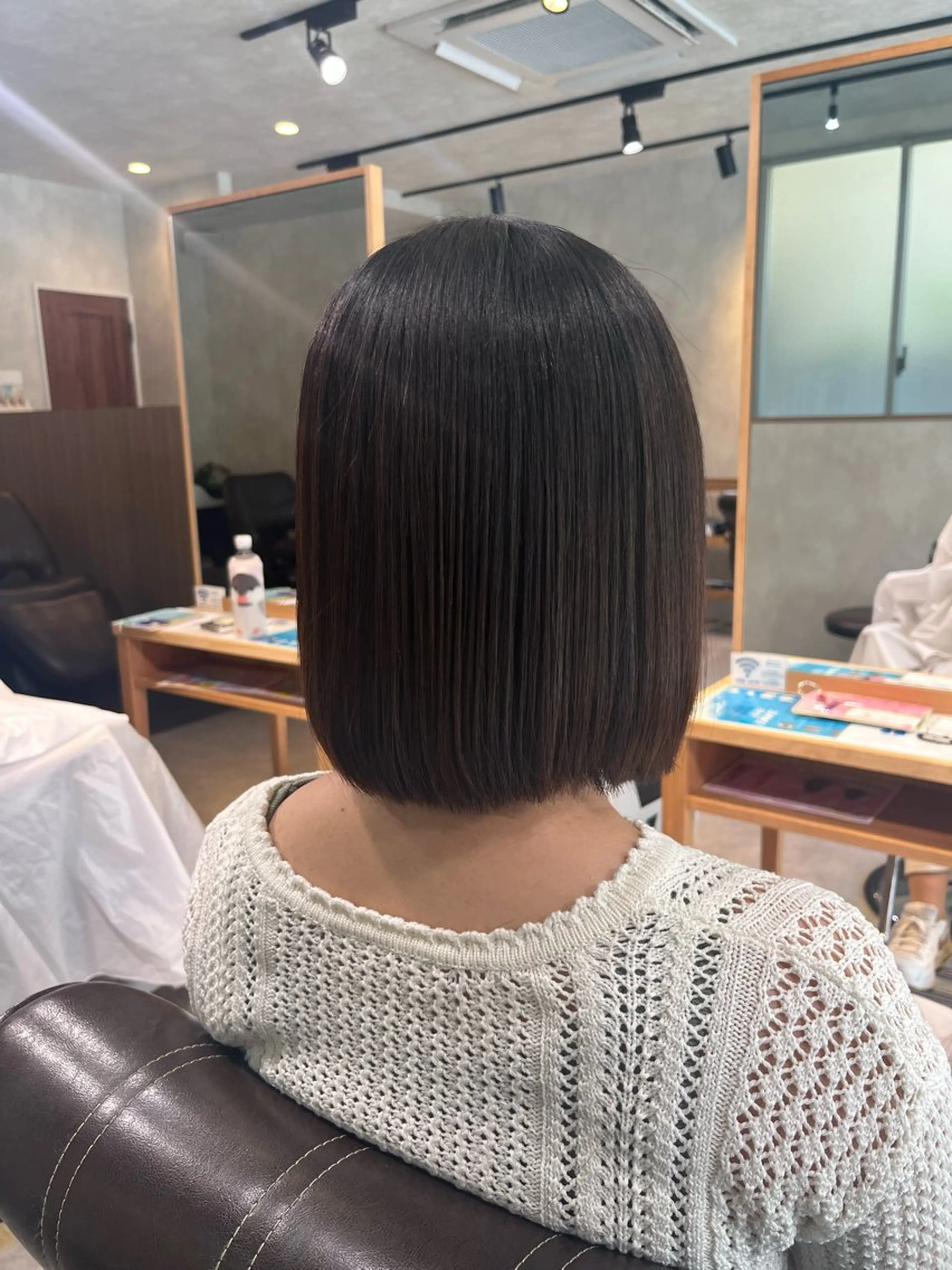 ショート ボブ カット 縮毛矯正 bel./arie ⠀ ⠀ ⠀のヘアスタイル