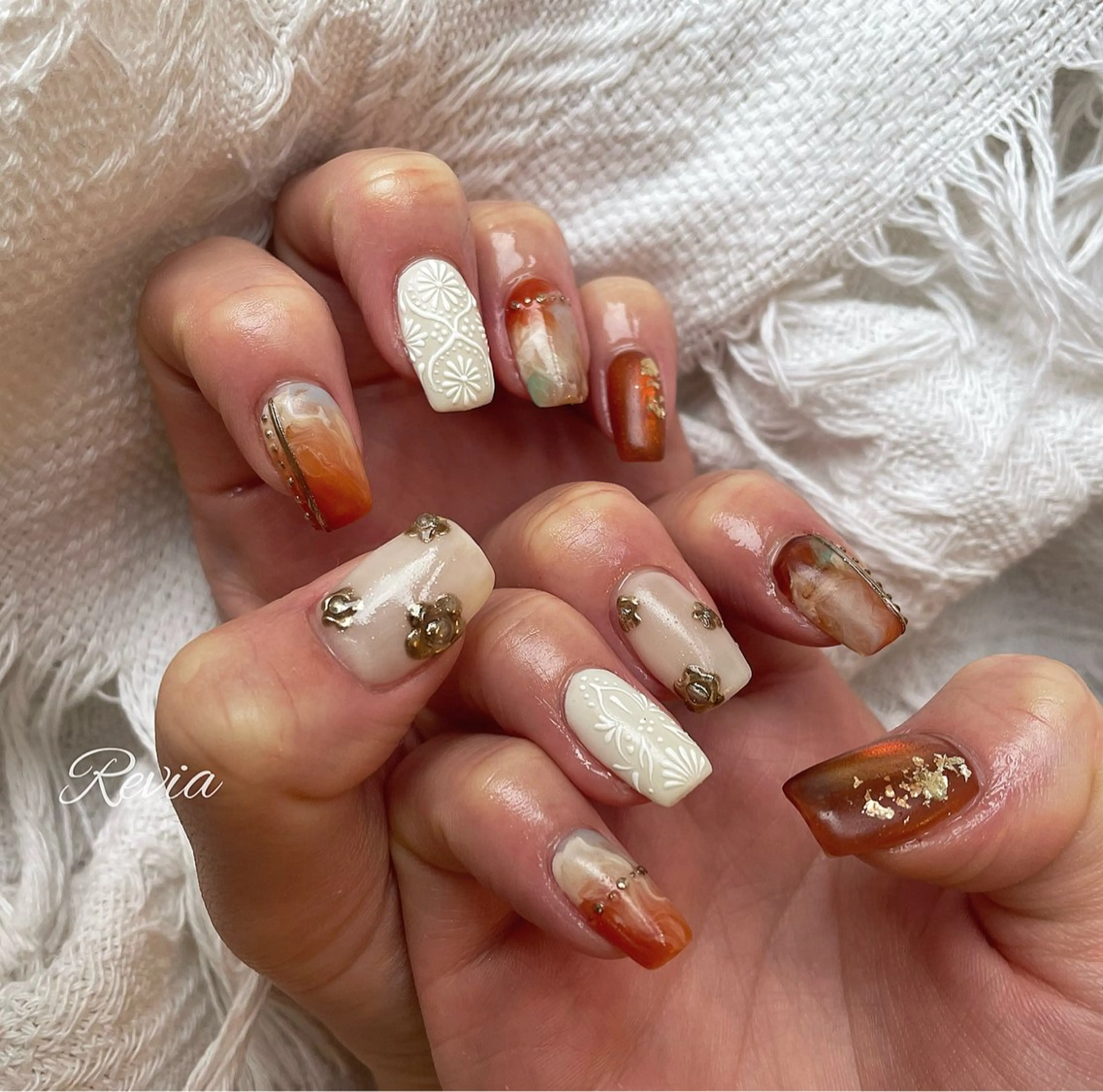 ネイル ハンドネイル revia所属・ERI Nailistのネイルデザイン