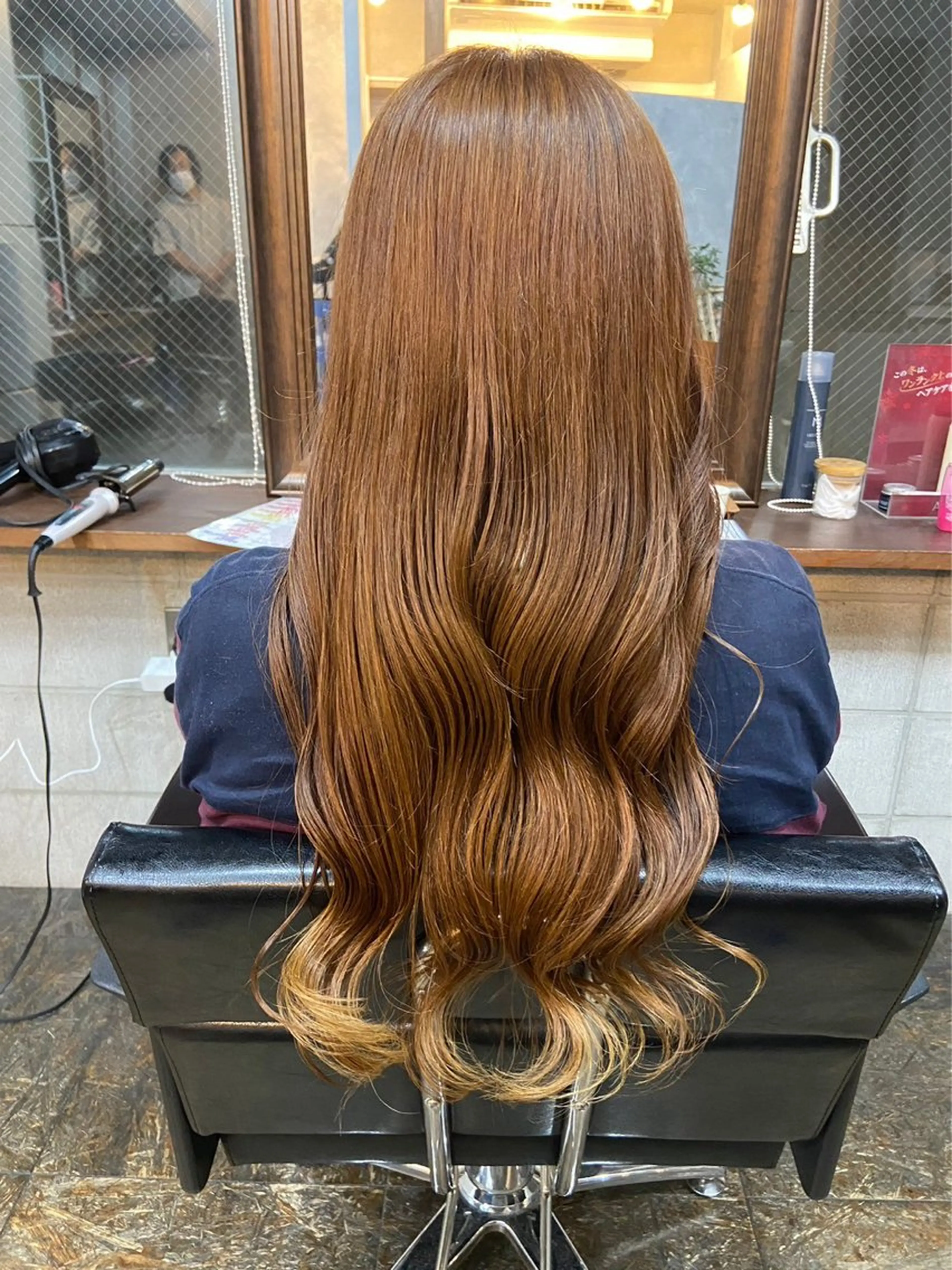 ロング カット ヘアカラー トリートメント 中山 丈也のヘアスタイル