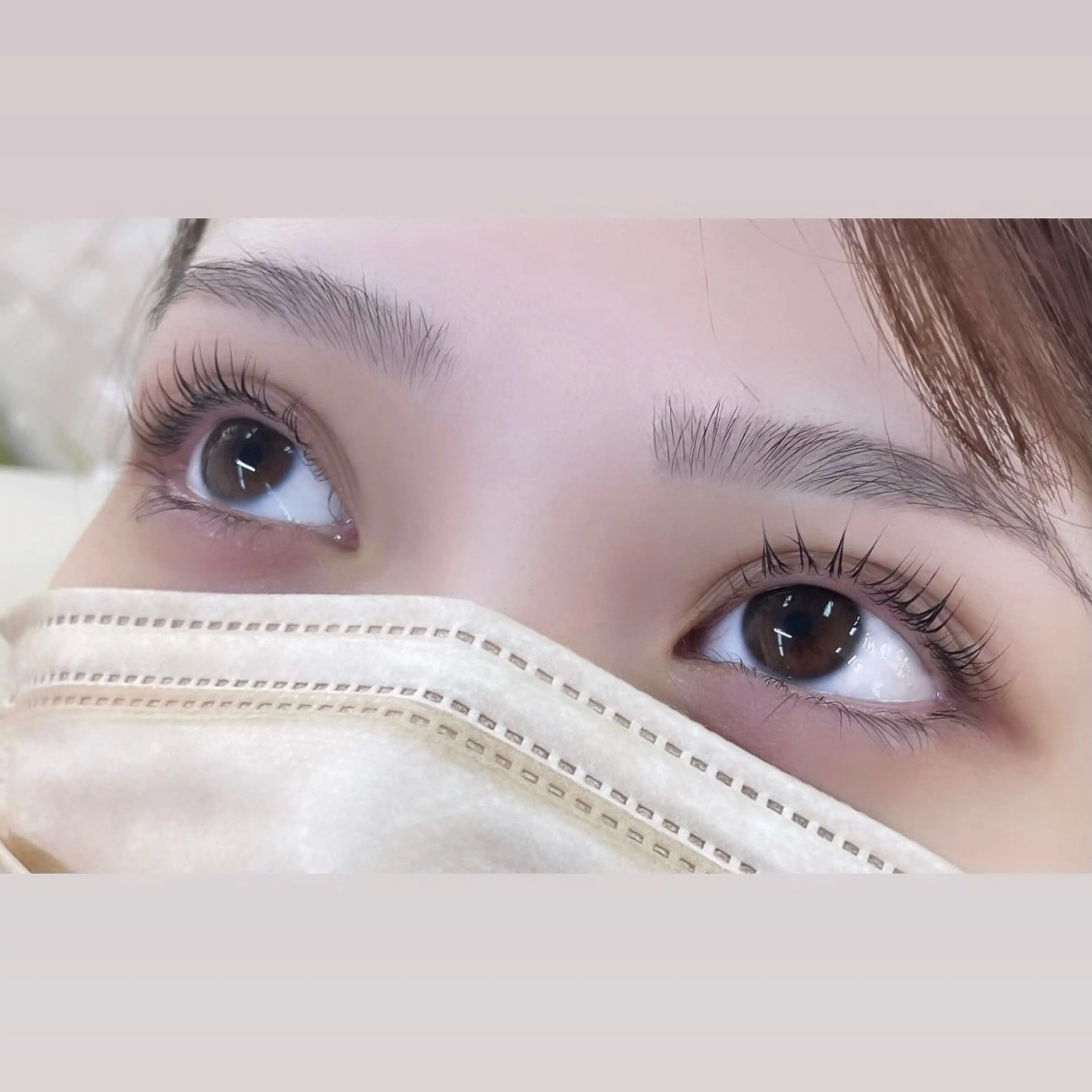 マツエク・マツパ パリジェンヌラッシュリフト new-line eye+Tokyo所属・aoki kokoneのマツエク・マツパデザイン