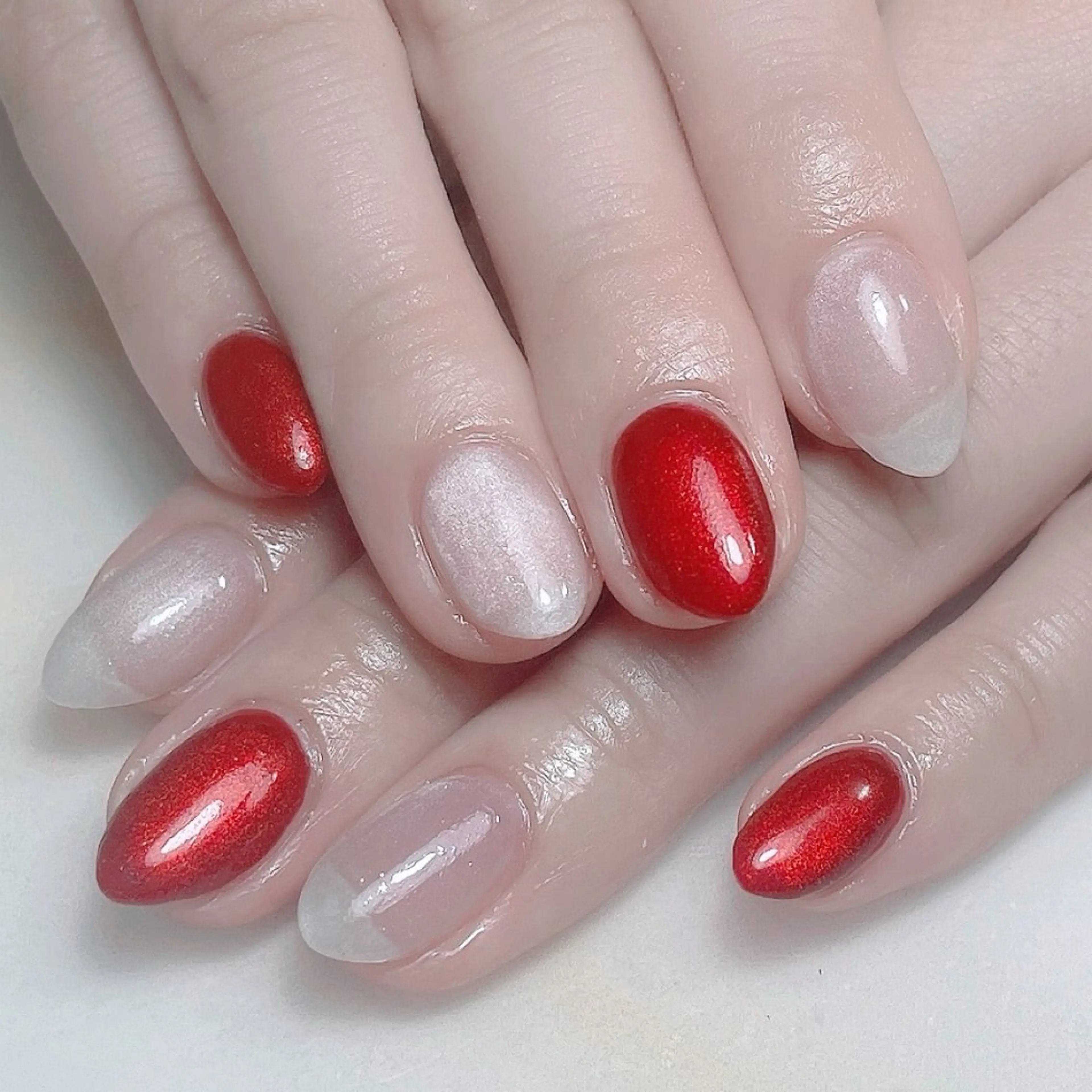 ネイル アートネイル フレンチネイル ジェルネイル グラデーション 韓国ネイル ハンドネイル 久保田 マリコのネイルデザイン