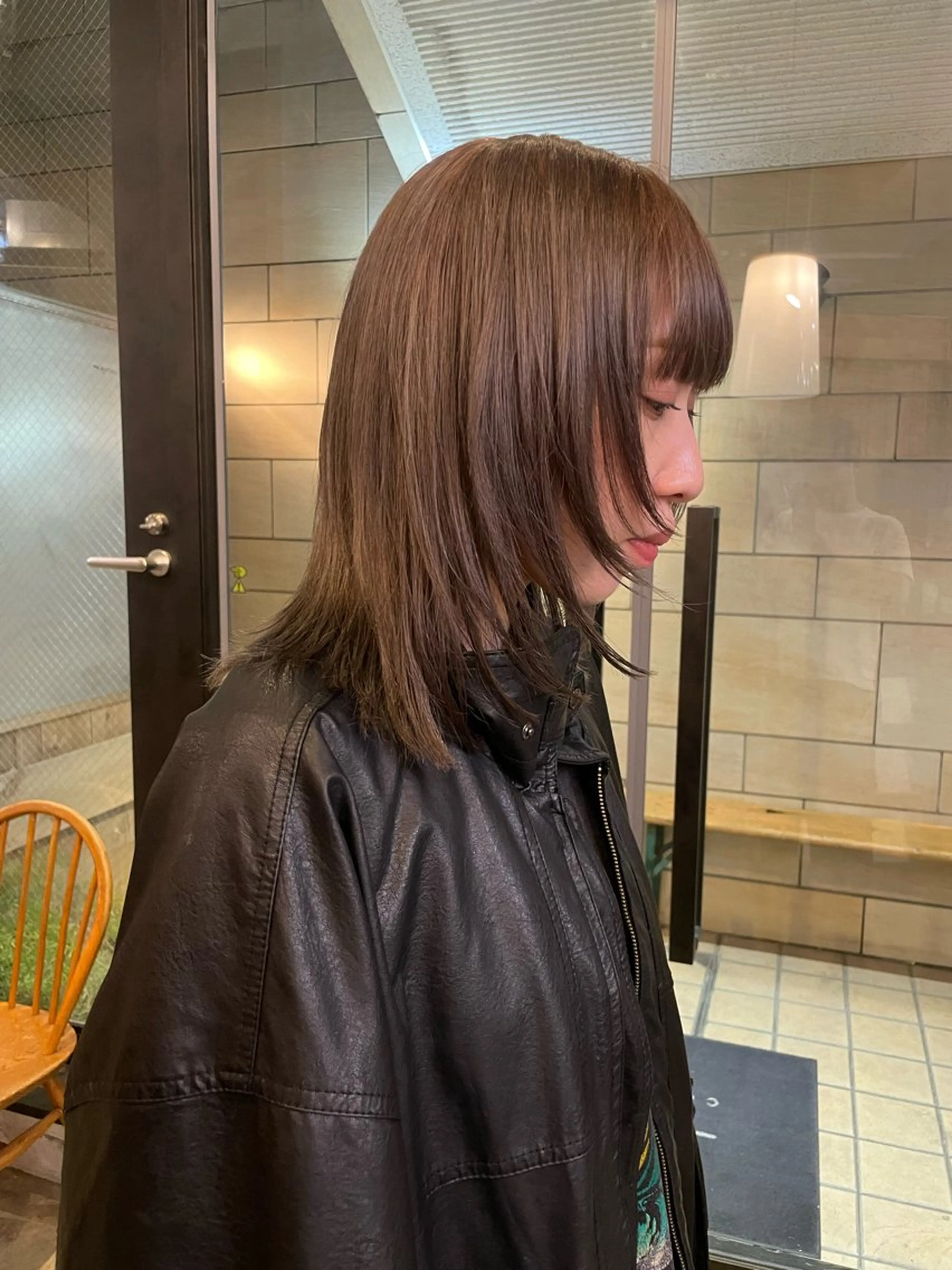 ミディアム 🍁レイヤー.ニュア ンスパーマ.🍁陸来のヘアスタイル