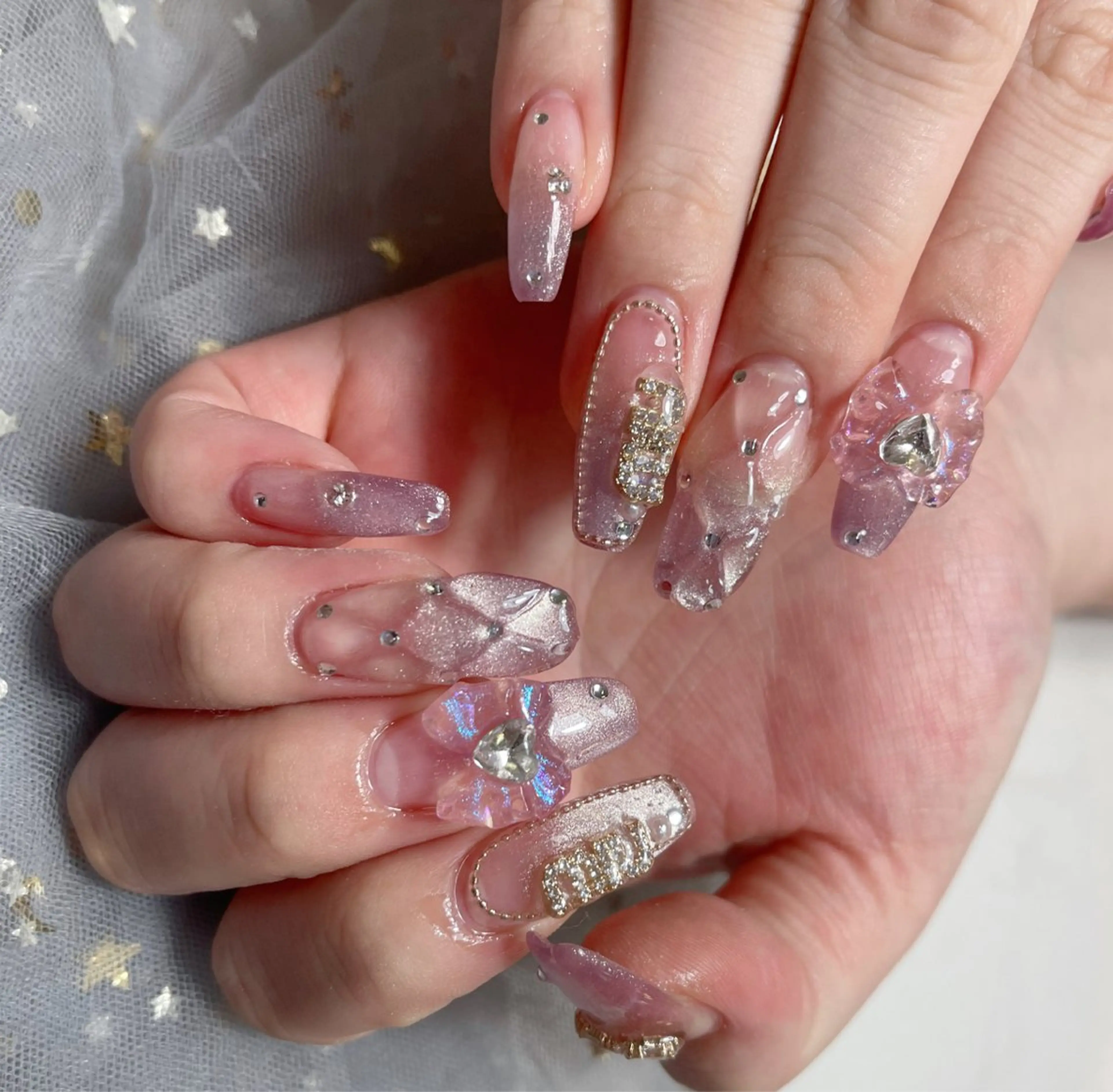 ネイル ハンドネイル 🎀ネイルサロン エクラYUI🎀のネイルデザイン