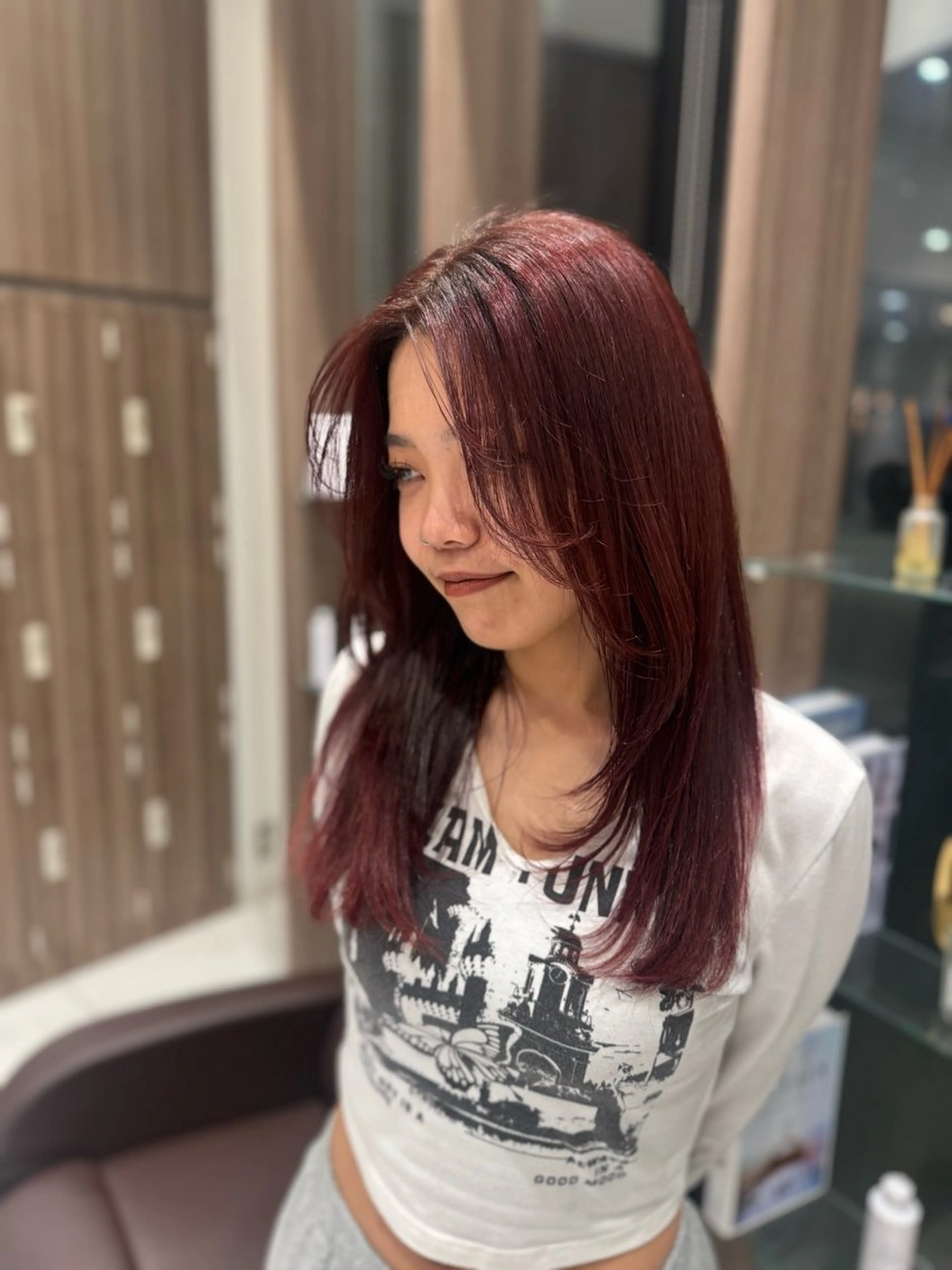 ロング カラー カット ヘアカラー トリートメント 🕯コバ/レイヤー/ 透明感/縮毛🕯のヘアスタイル