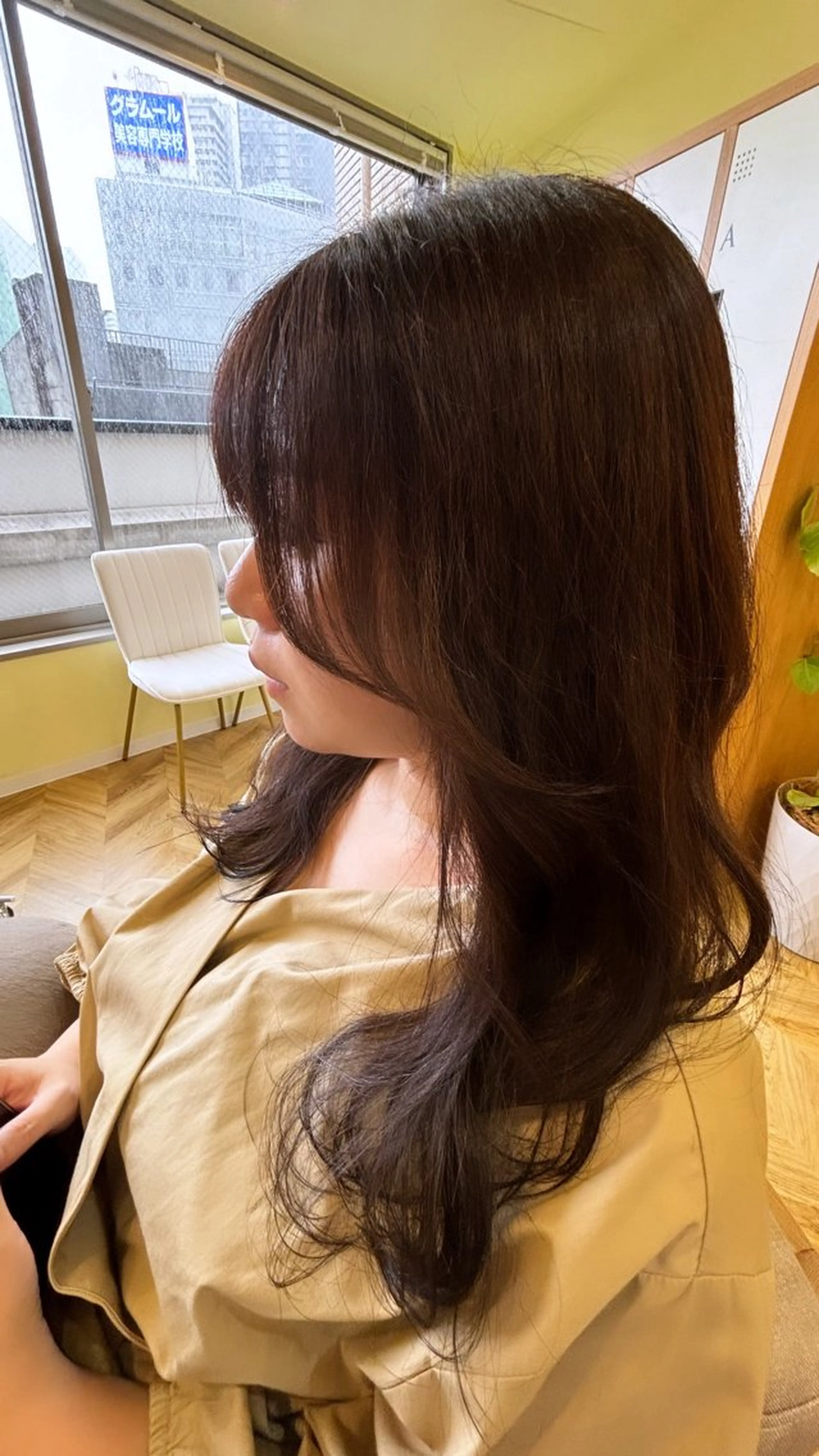 ミディアム 顔周りカット 村上 乃綾のヘアスタイル