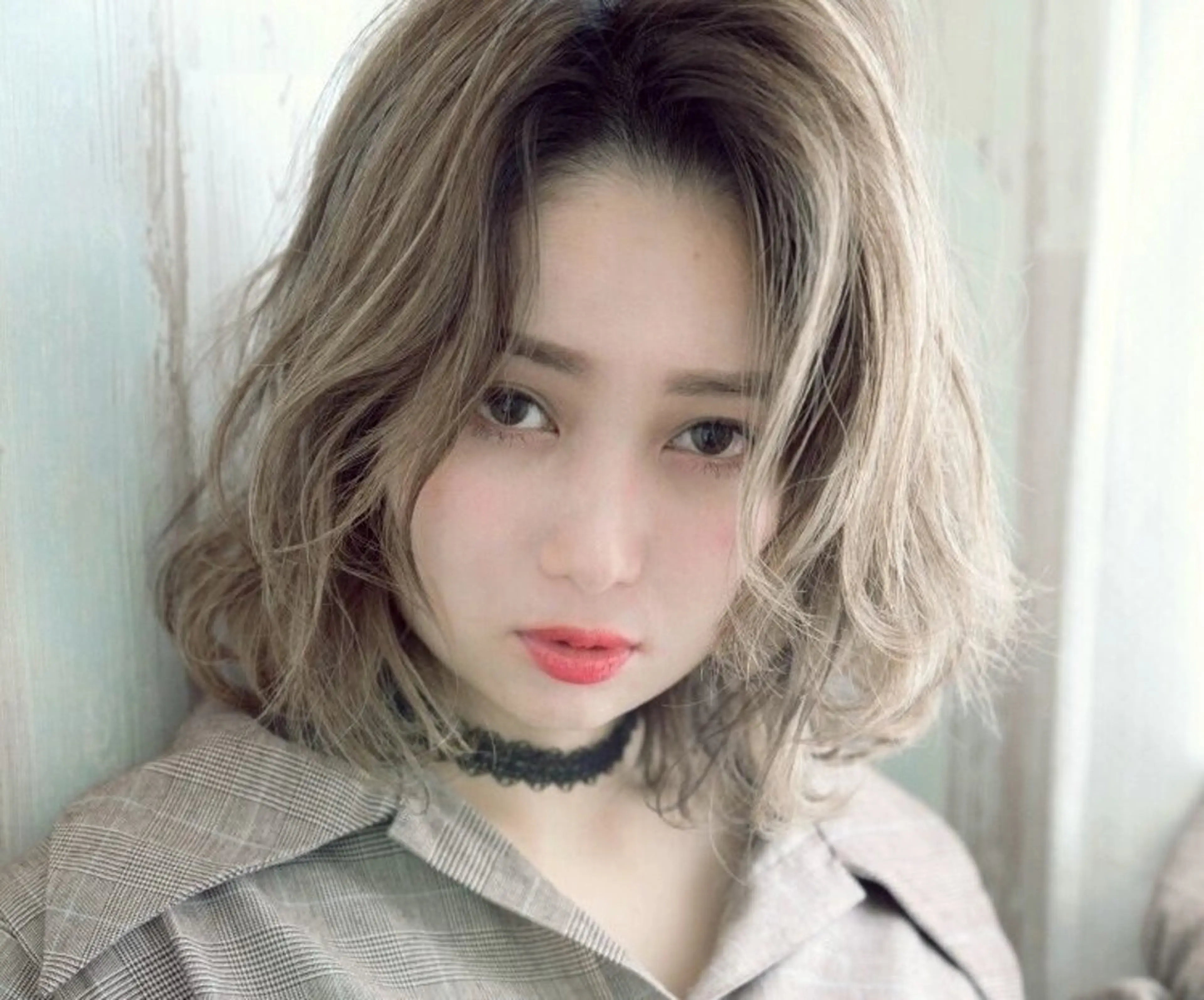 ミディアム カラー パーマ ヘアカラー トリートメント ✂︎hiroカットと 縮毛矯正とカラー✂︎のヘアスタイル