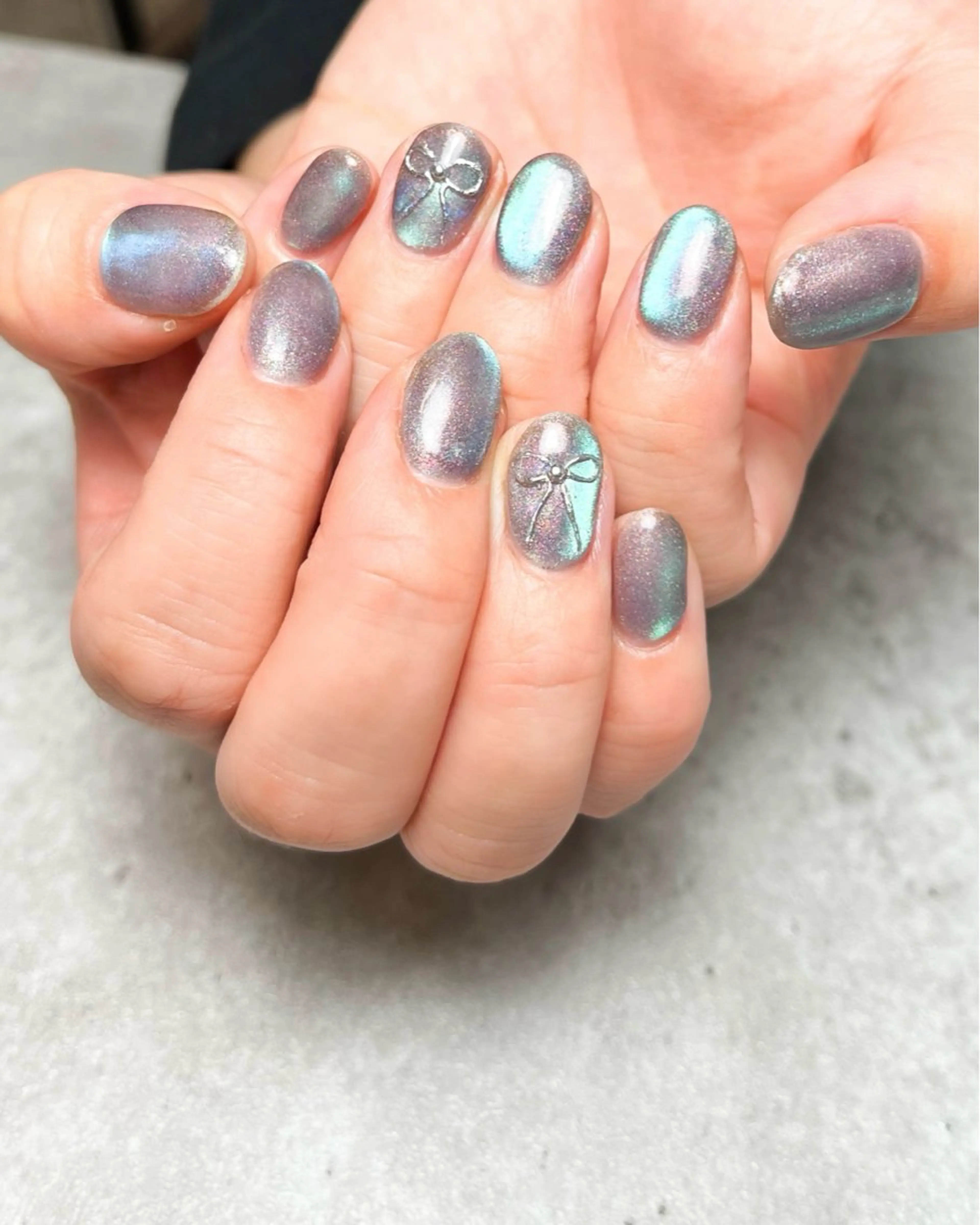 ネイル アートネイル ミラーネイル ハンドネイル private acottoのネイルデザイン