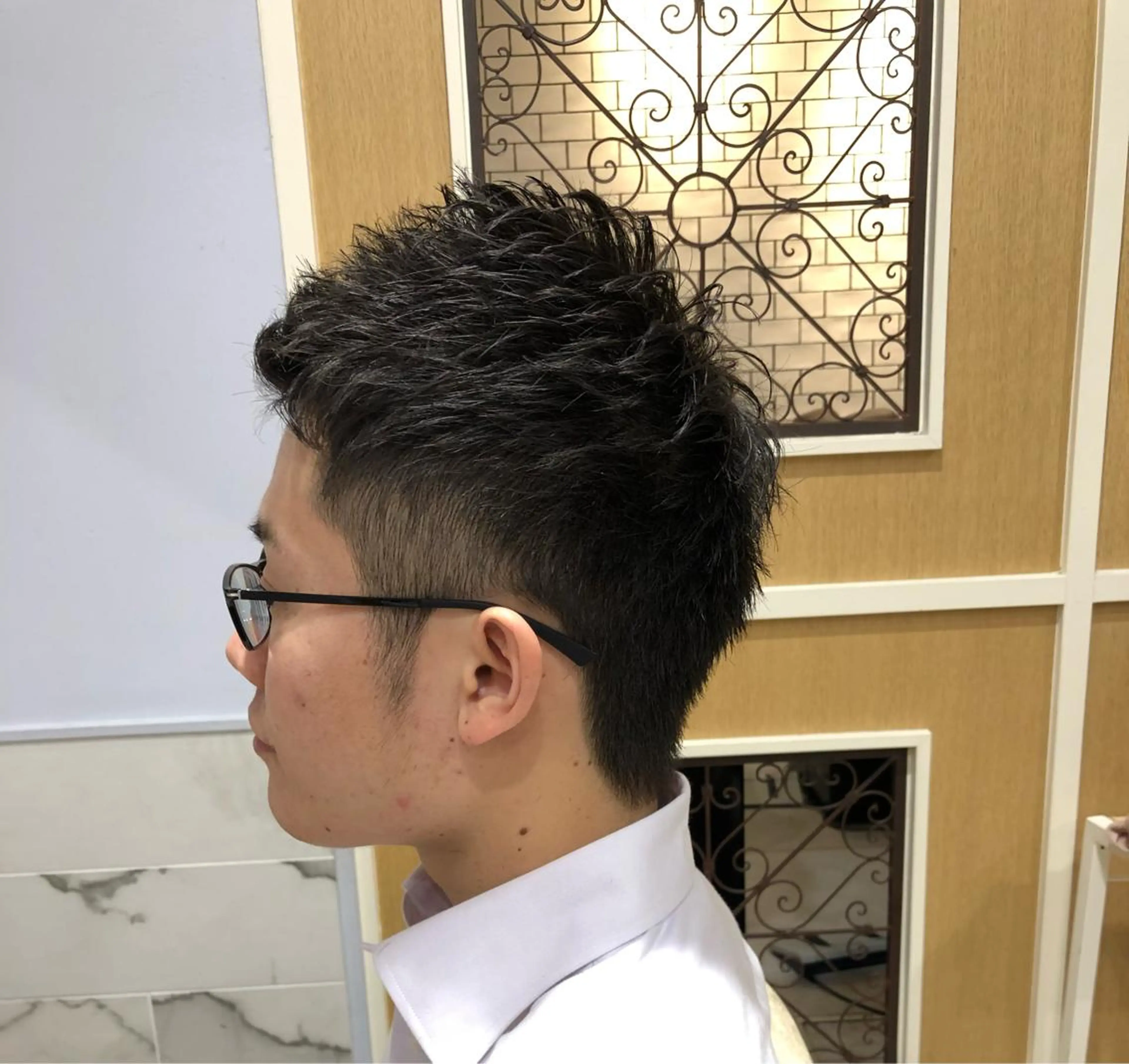 ショート メンズ カット パーマ すげ さやかのヘアスタイル