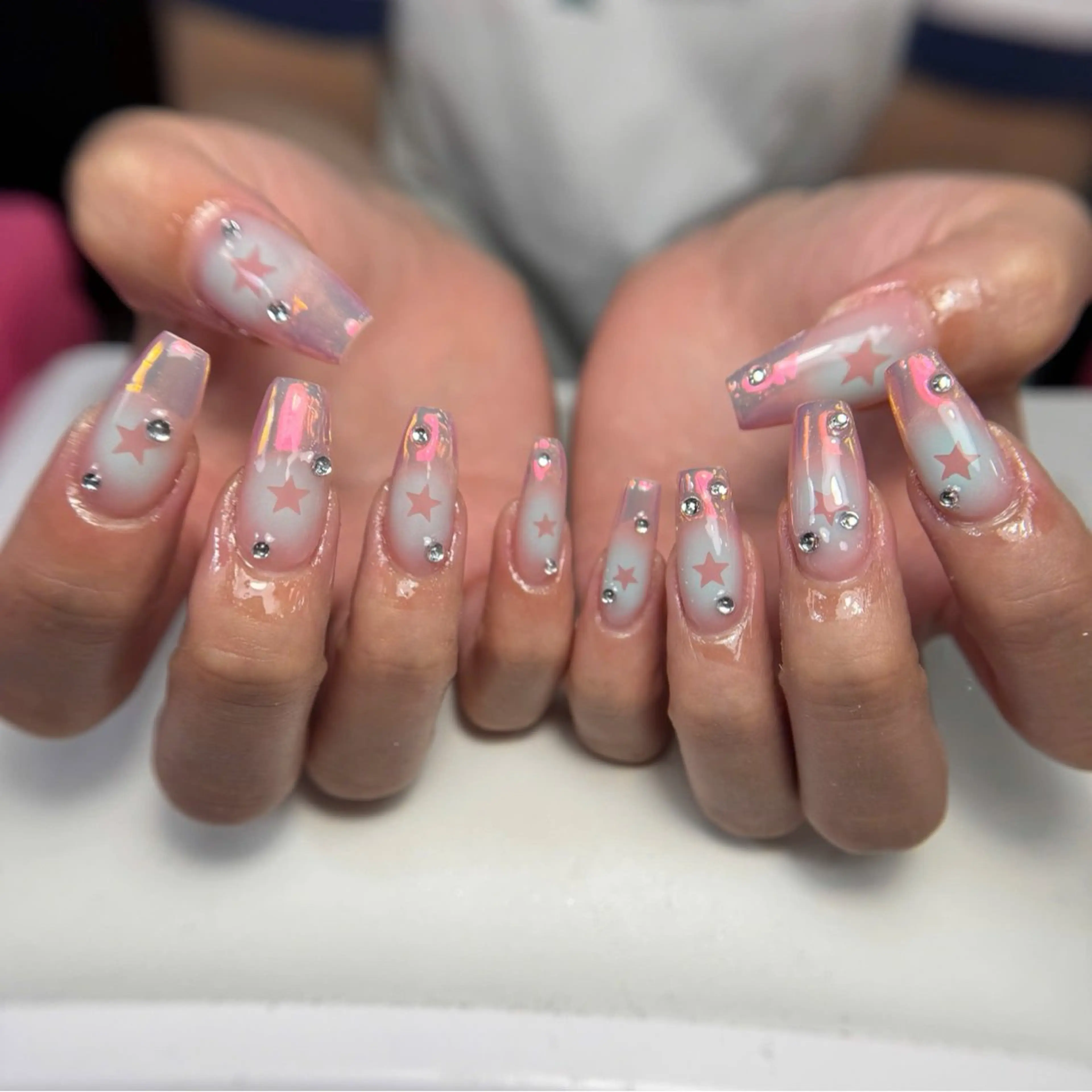 ネイル 長さ出し ジェルネイル 持ち込み オフィスネイル ワンカラーネイル ハンドネイル Michi_Nails_Salon所属・Michi Nail Staffのネイルデザイン