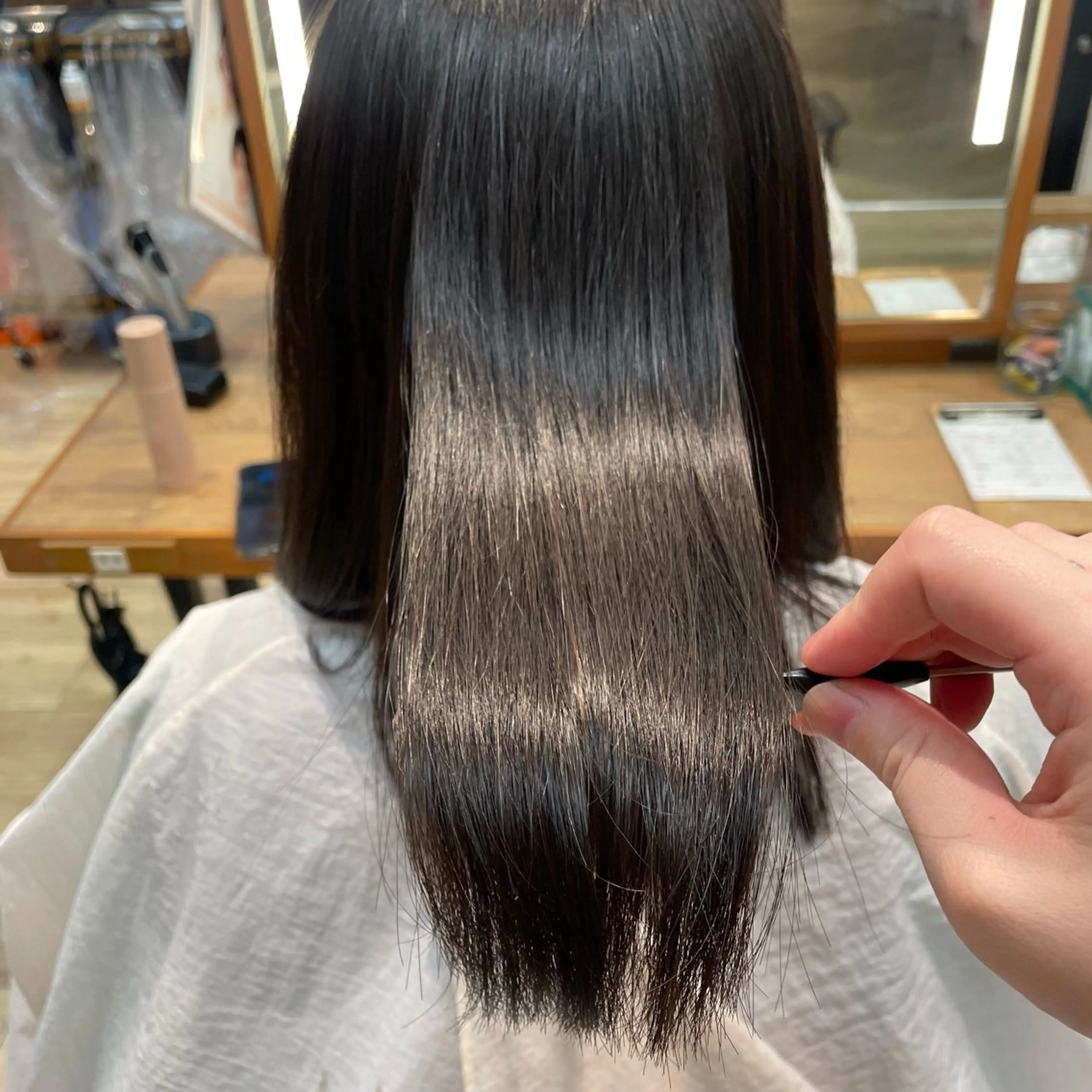 ミディアム パーマ 縮毛矯正 このみ/髪質改善 /ヘアアレンジ🫧のヘアスタイル