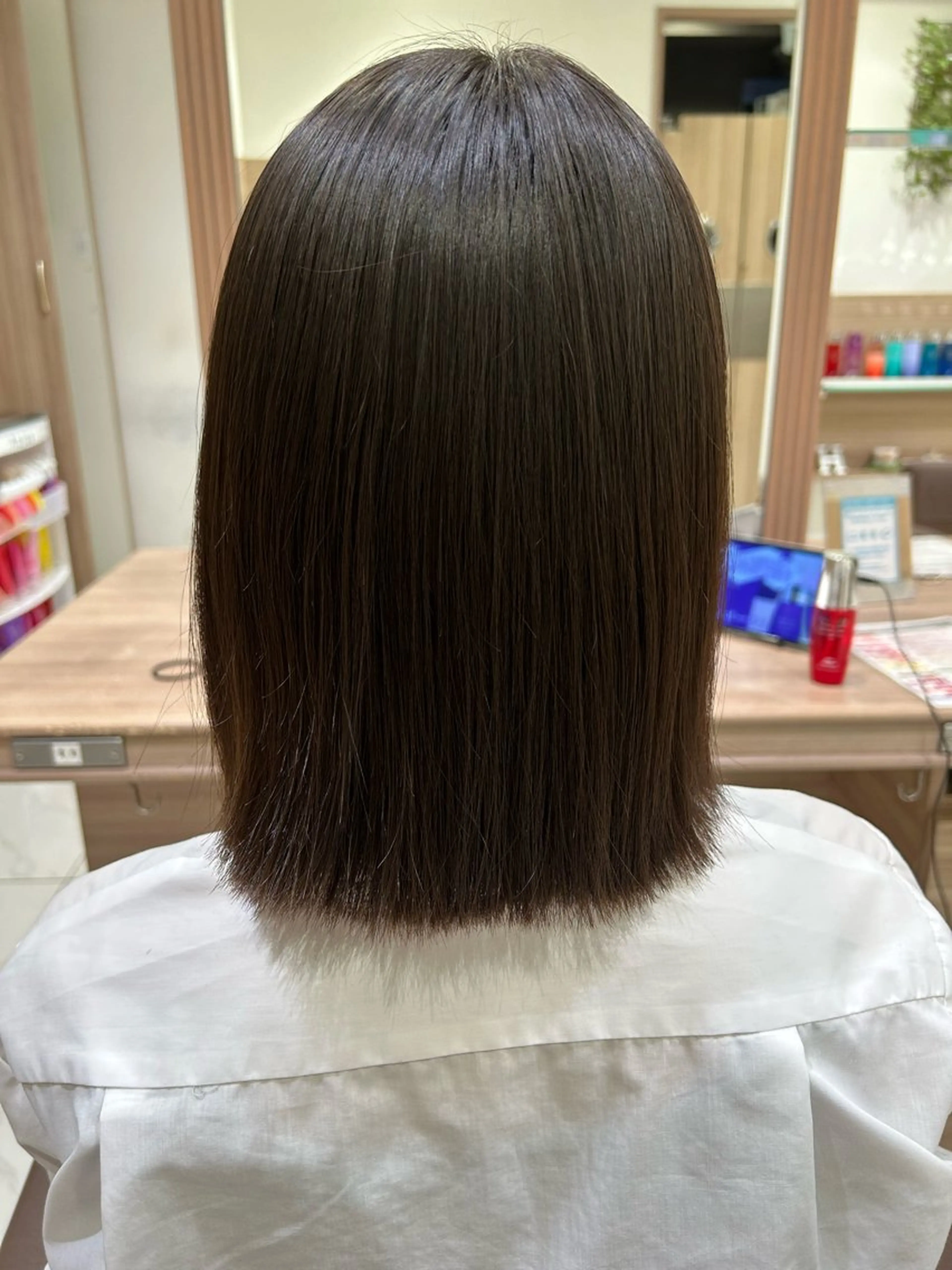 ミディアム 縮毛矯正 縮毛募集中🔥 小平悠人のヘアスタイル