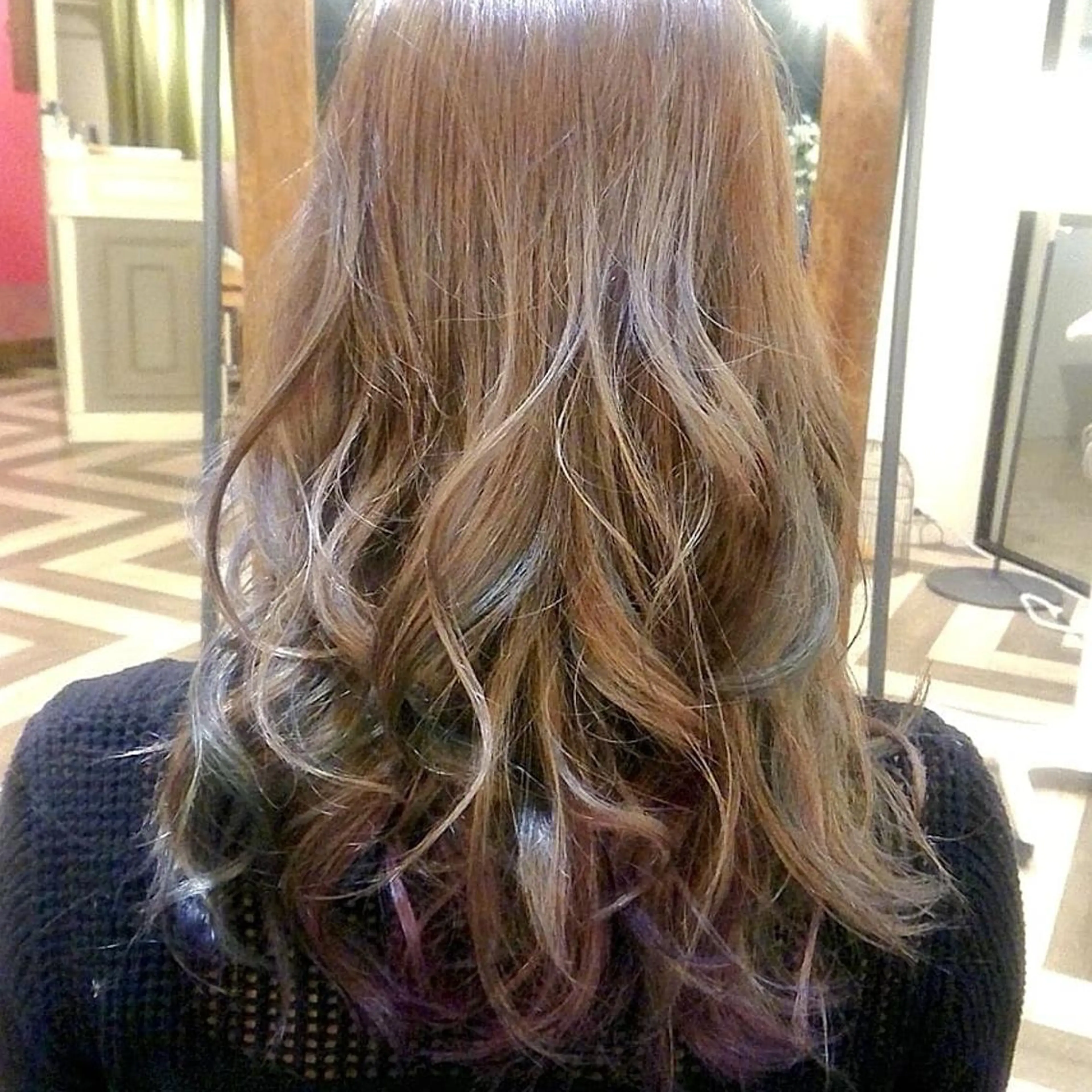 ロング ヘアカラー トリートメント 渡辺 康行のヘアスタイル