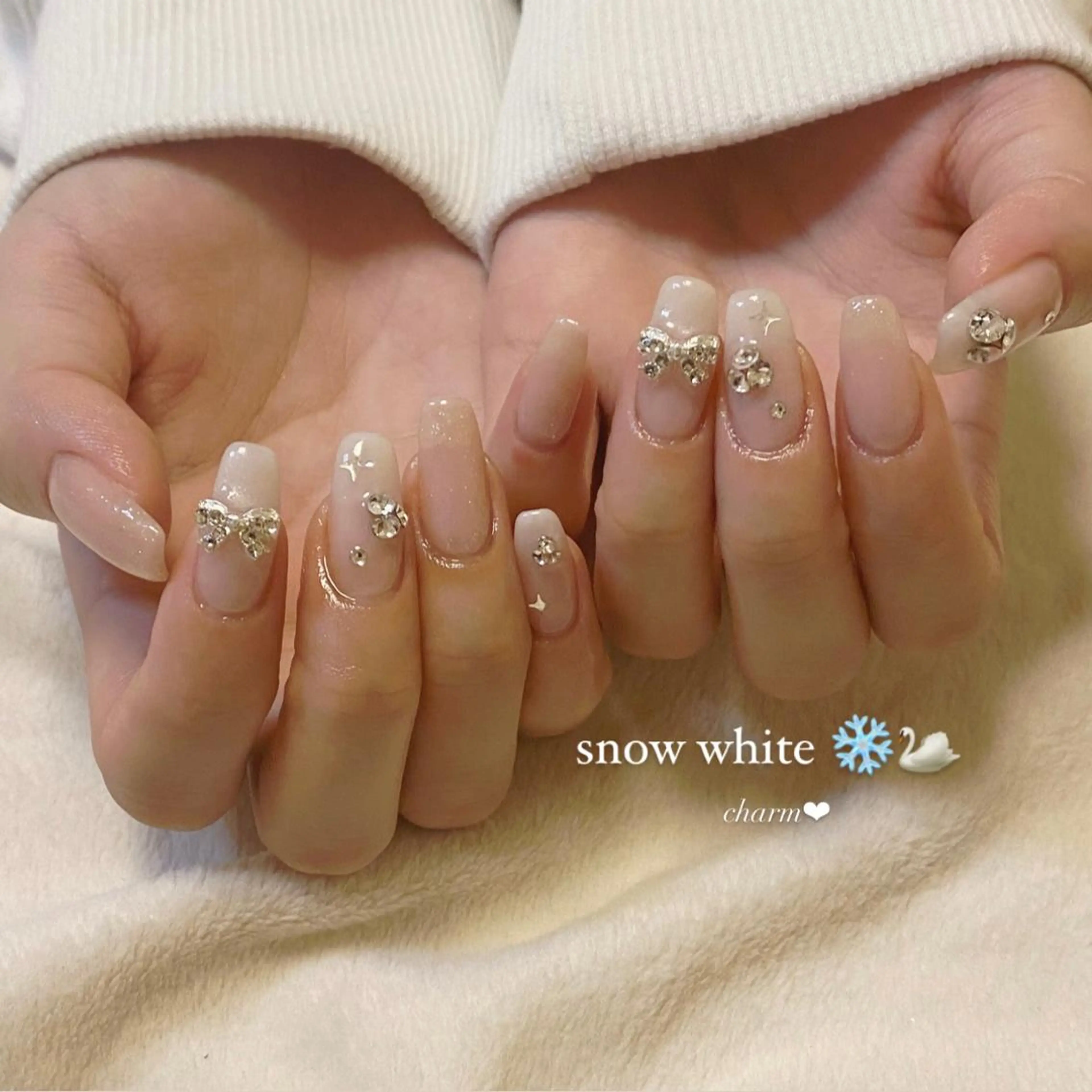 ネイル 持ち込み ワンホンネイル ハンドネイル nail salon charmのネイルデザイン