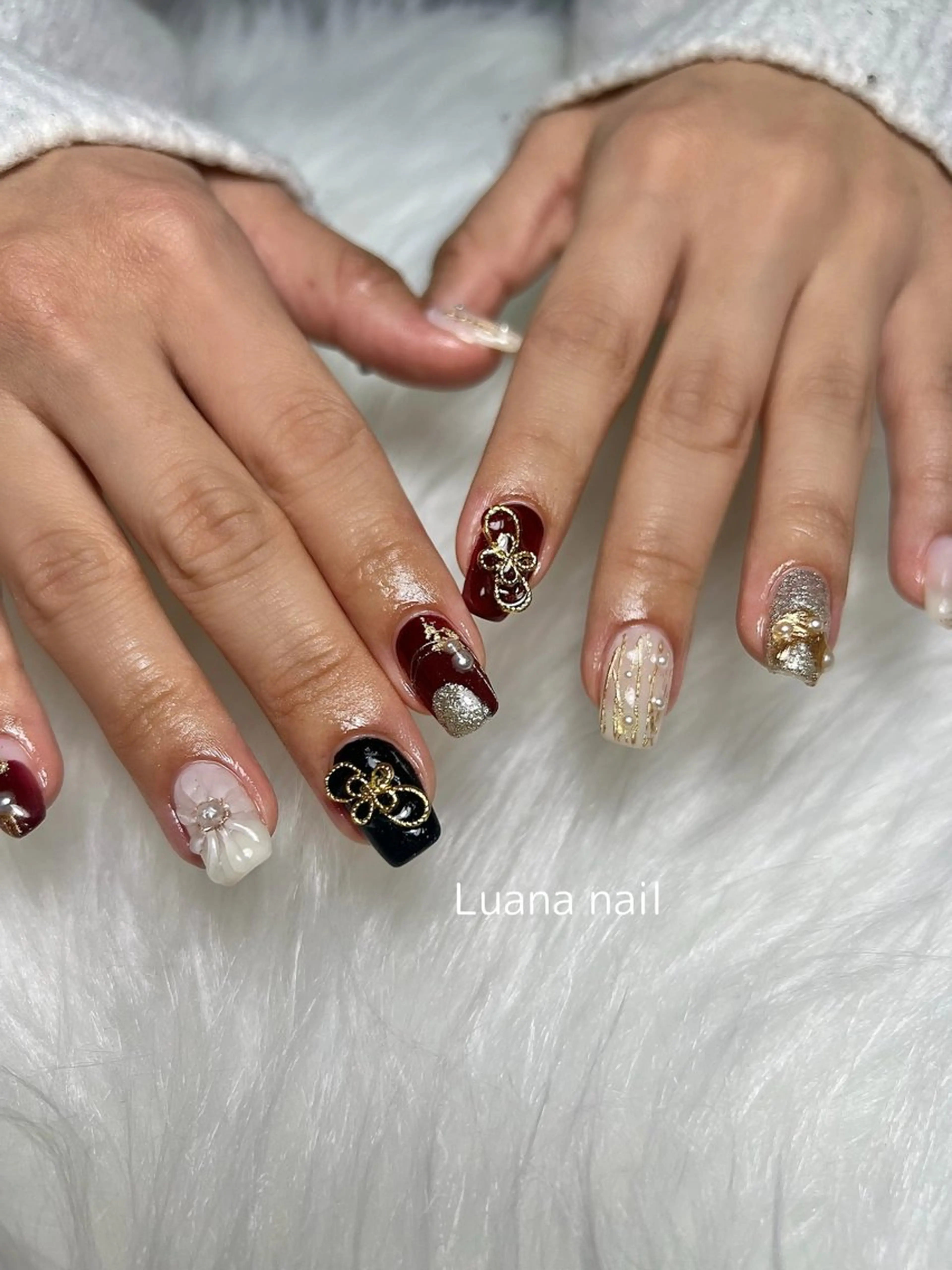 ネイル 成人式 Luana nailのネイルデザイン