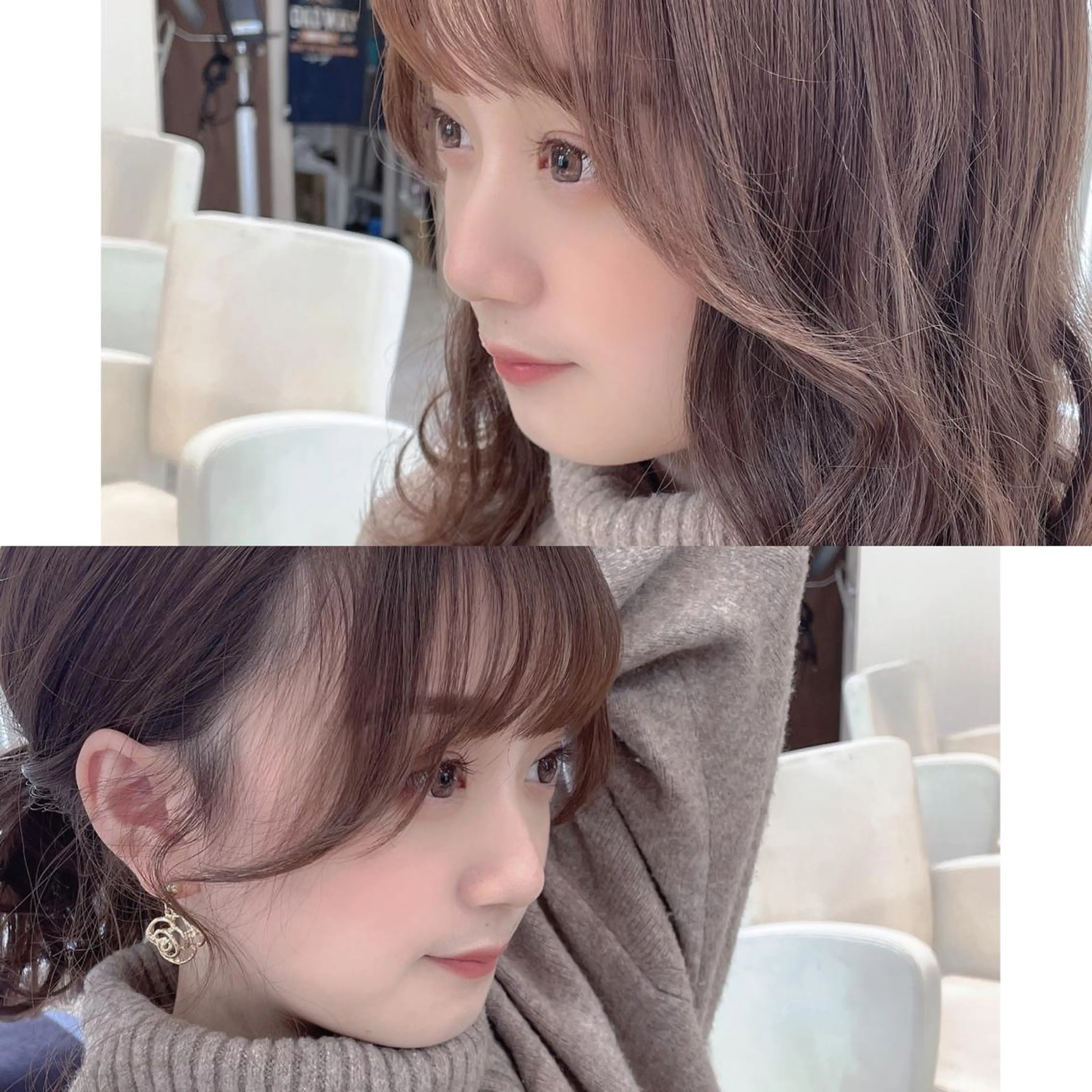 ミディアム カラー ミディアムパーマ ブリーチ ダブルカラー 縮毛矯正 池袋髪質改善 タニグチのヘアスタイル