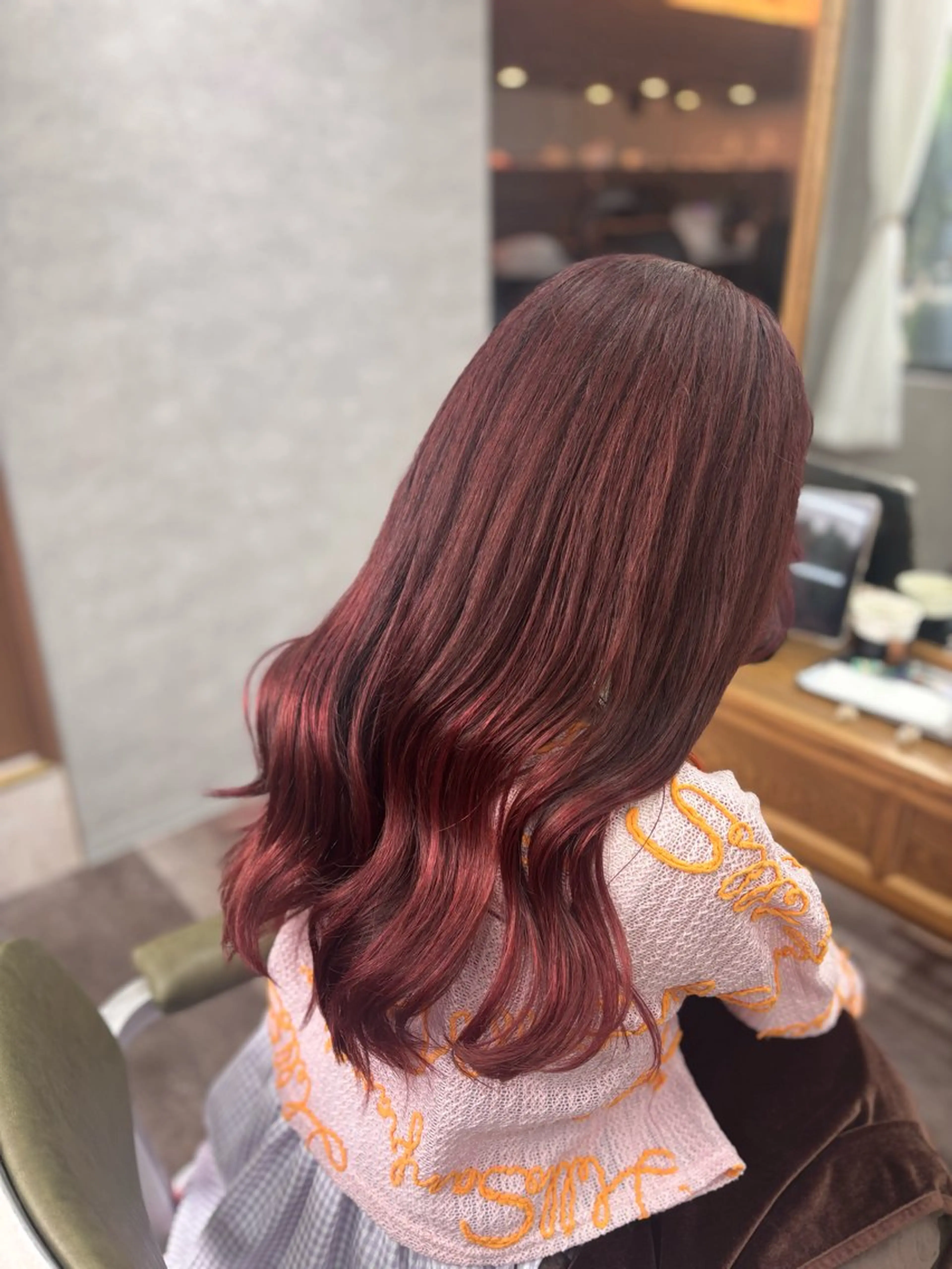 🐟ブリーチなし❌ダブルカラー＋3stトリートメント🐟の写真
