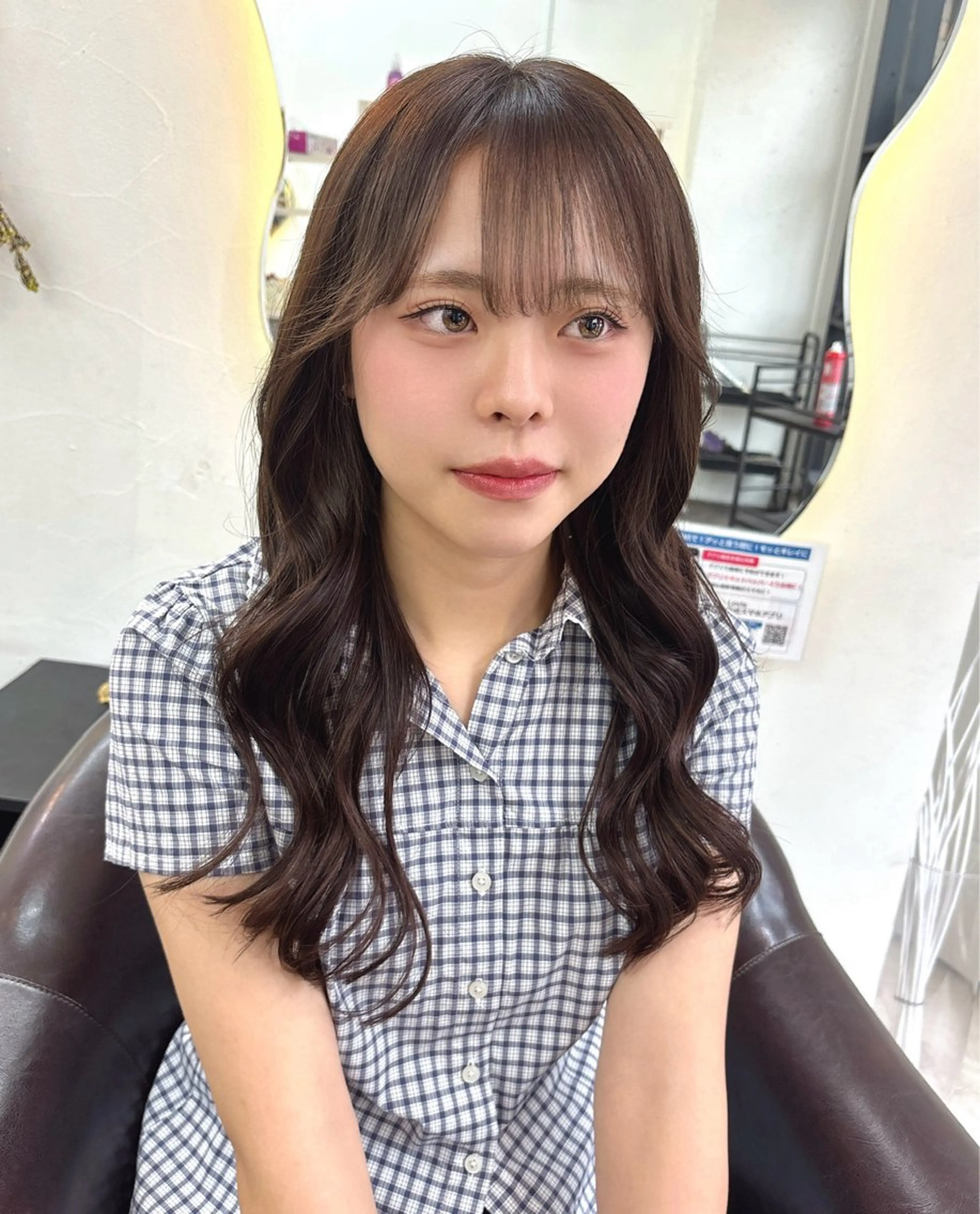 ミディアム 💘Kurea💘 艶髪/韓国/暗髪のヘアスタイル