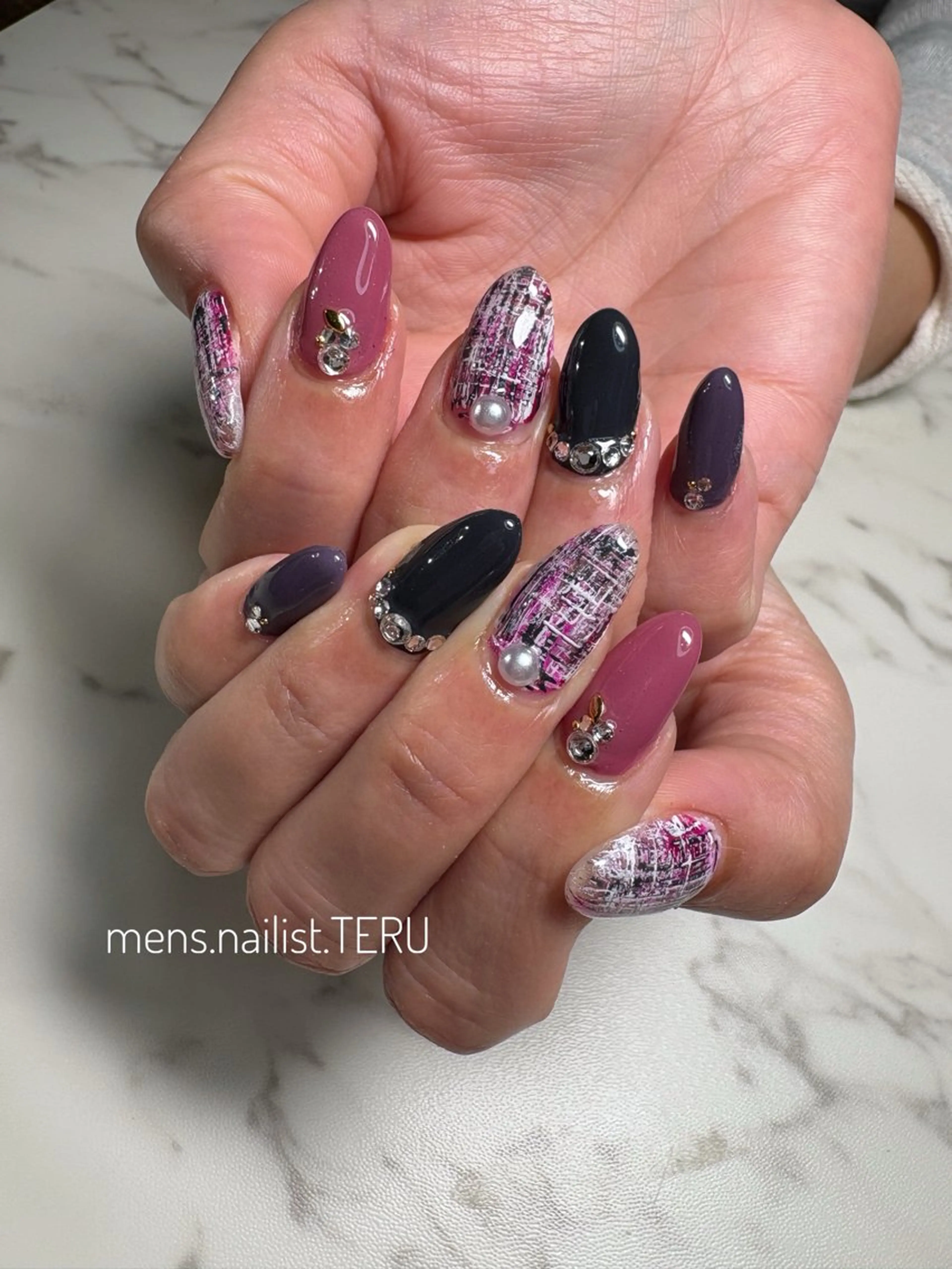 ネイル メンズネイル nail salon ETERNAL所属・メンズネイリスト TERUのネイルデザイン