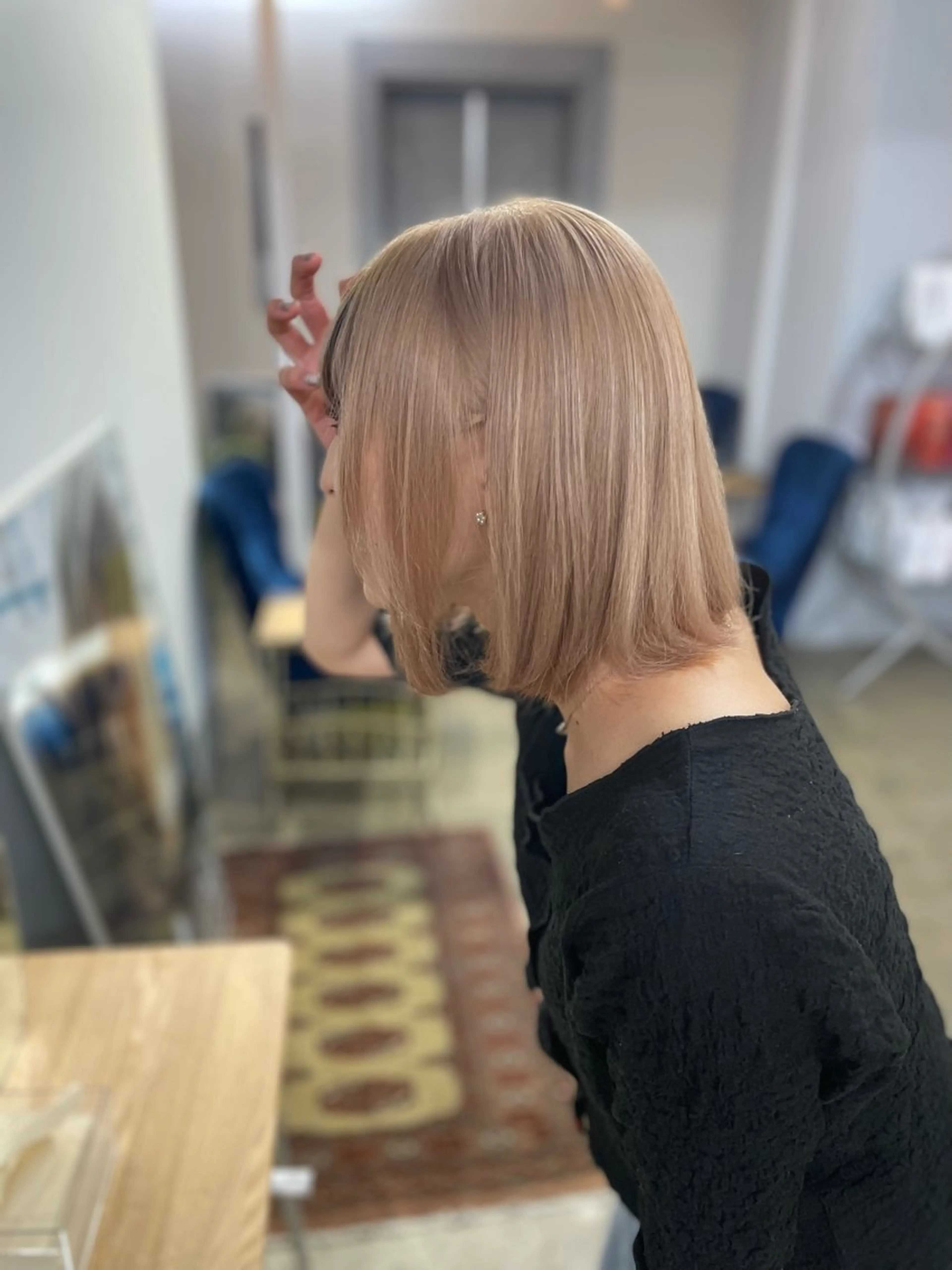 ミディアム カラー ヘアカラー cuore/ みく/艶カラーのヘアスタイル