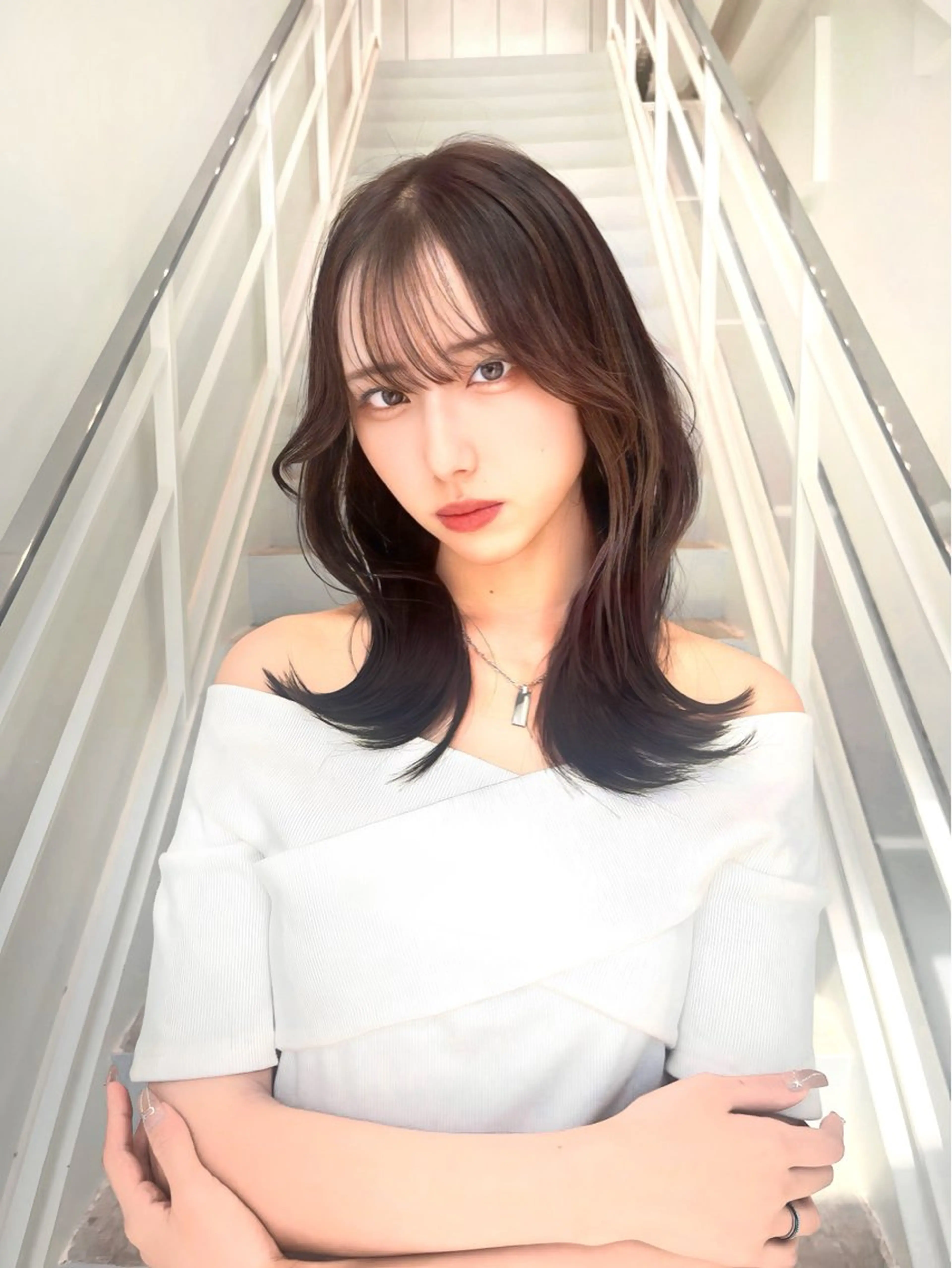 ミディアム 韓国レイヤー/ボブ 髪質改善/TAKAのヘアスタイル