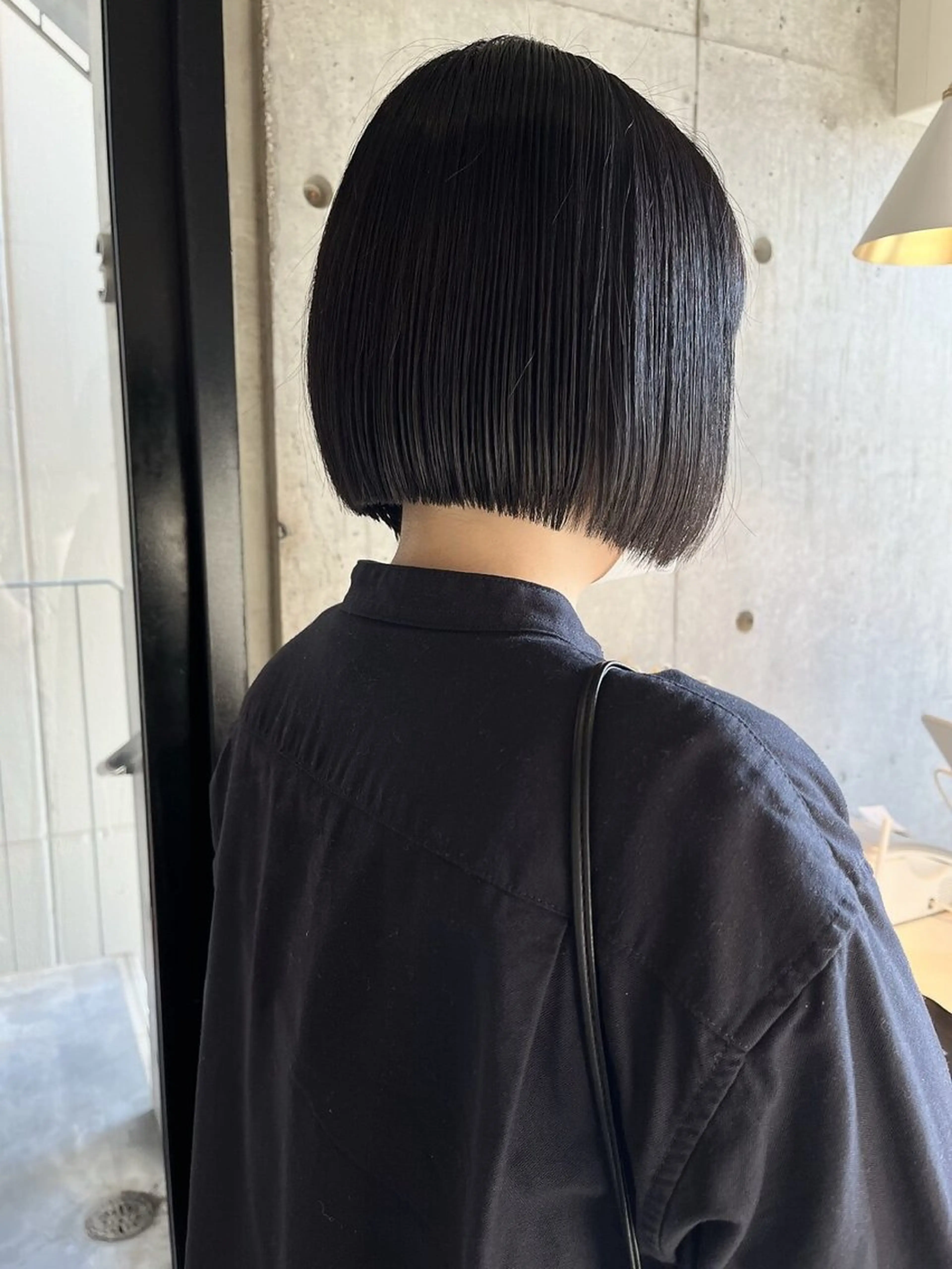 切りっぱなしボブの写真