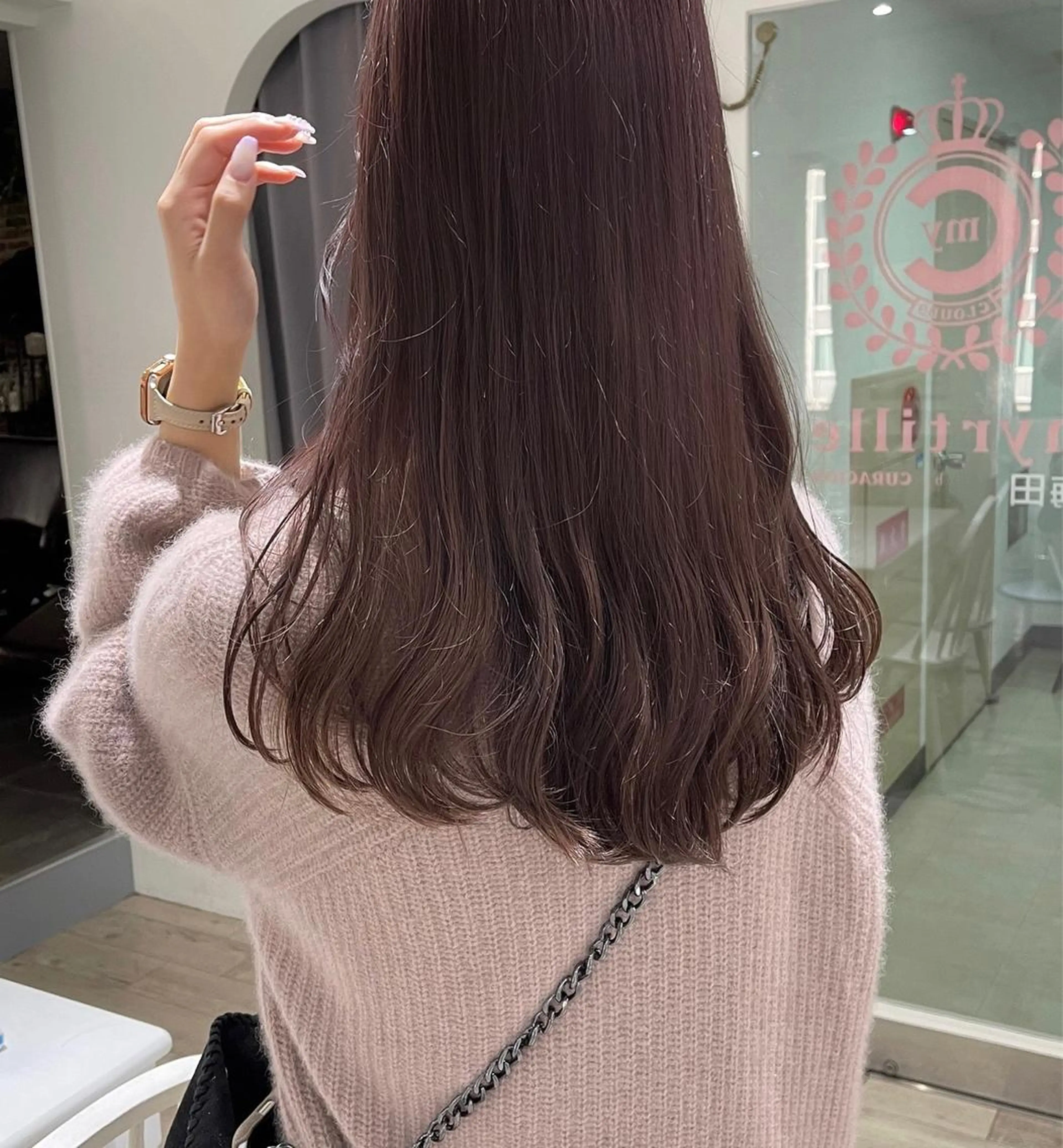 カラー ブリーチ ブラウンカラー ピンクカラー 色落ちまで可愛く✨ モテカラー別所好葉のヘアスタイル