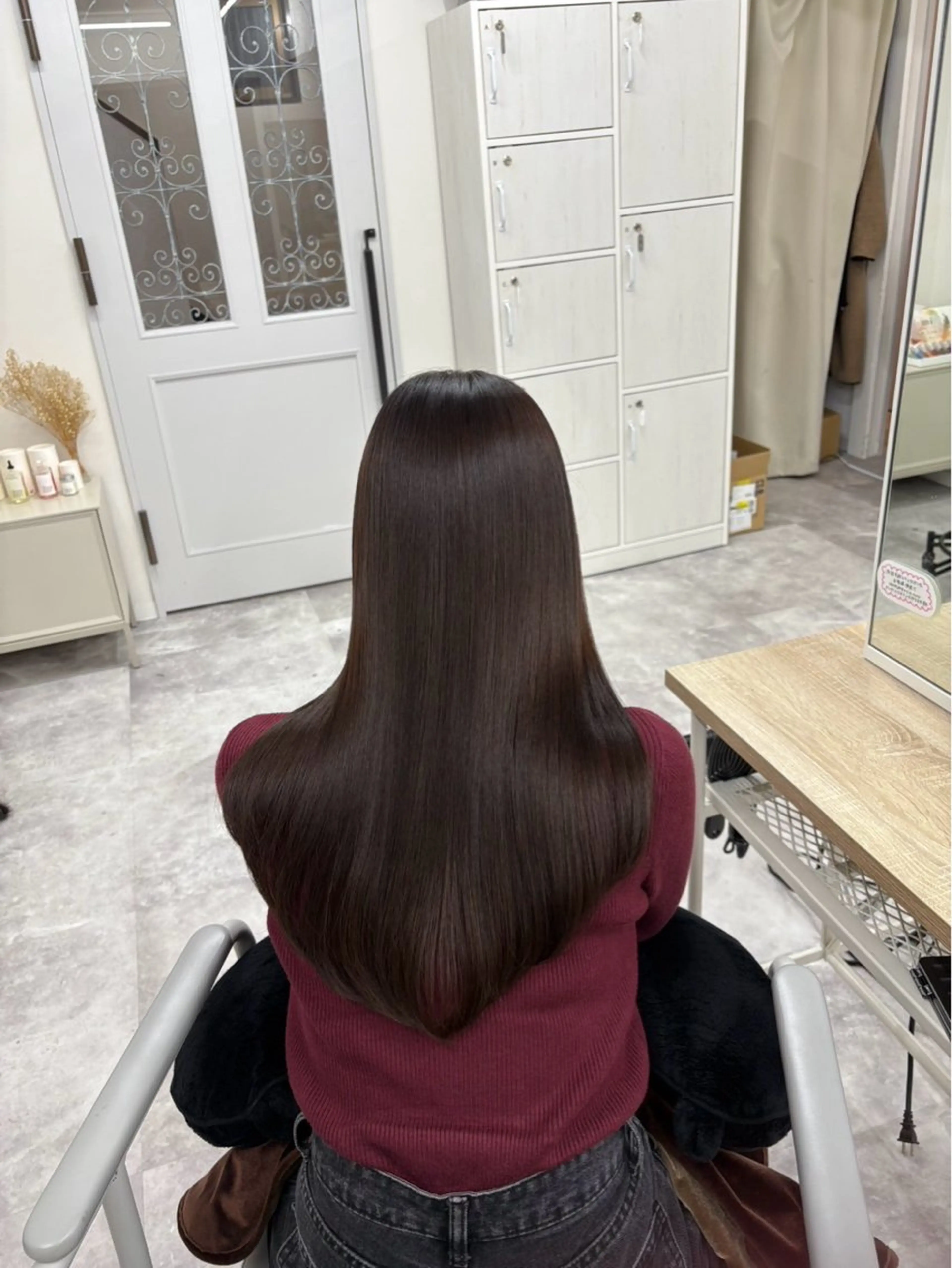 セミロング 髪質改善 レイヤーカット カット トリートメント Acero.所属・宇野 文人のヘアスタイル