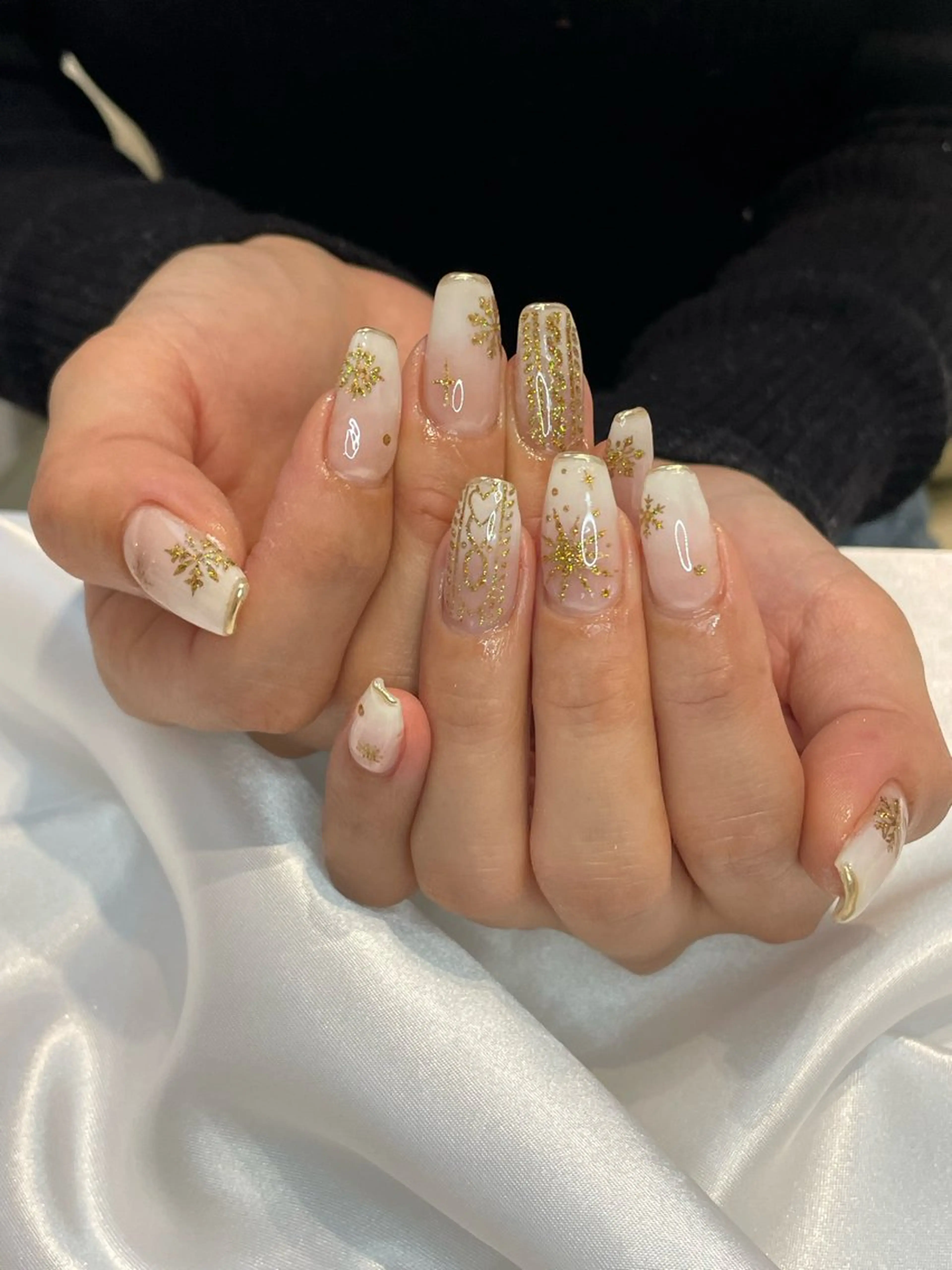 ネイル 冬ネイル ハンドネイル ROA NAILのネイルデザイン