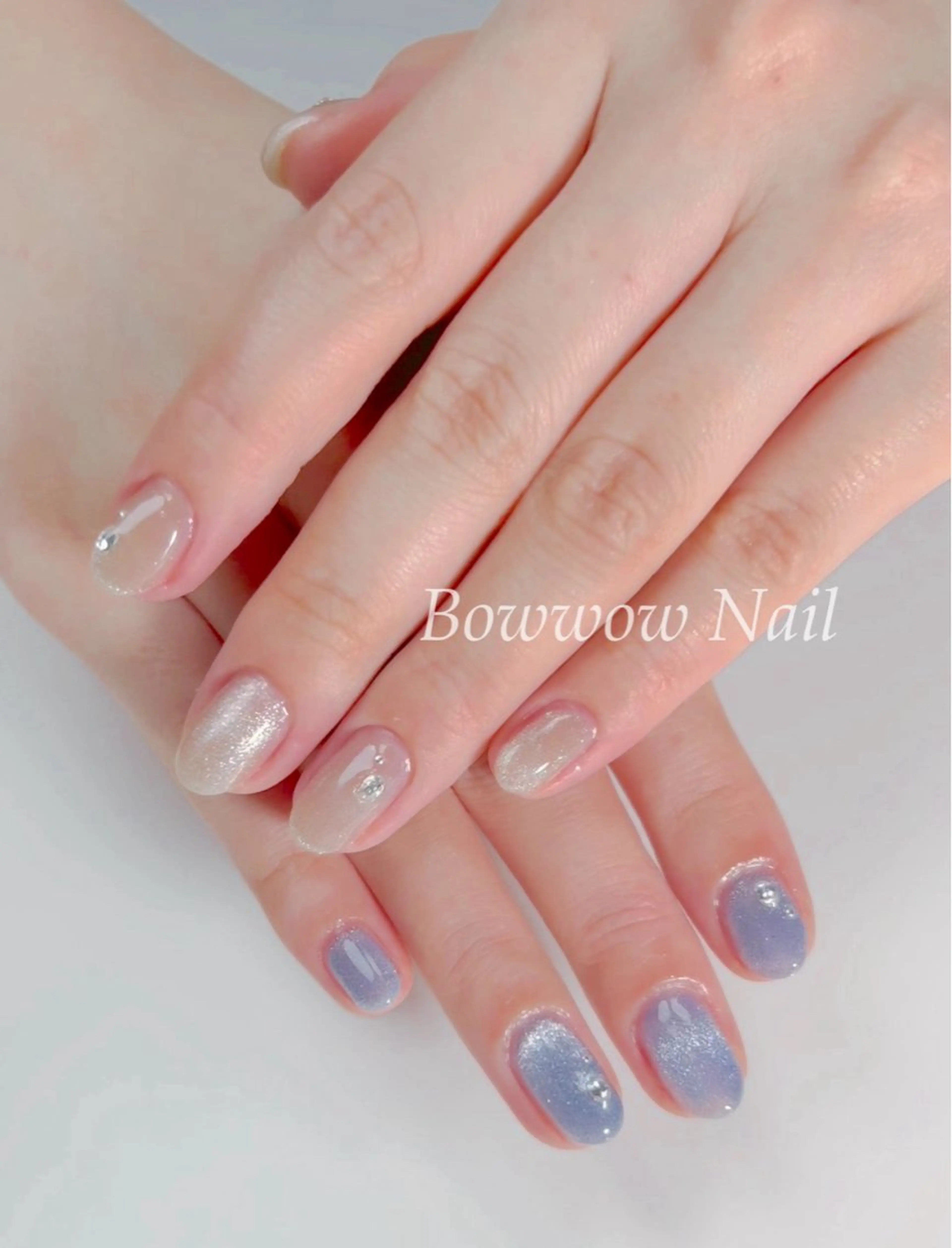 ネイル キラキラネイル 韓国ネイル ハンドネイル Bow wow Nail さや🧸のネイルデザイン