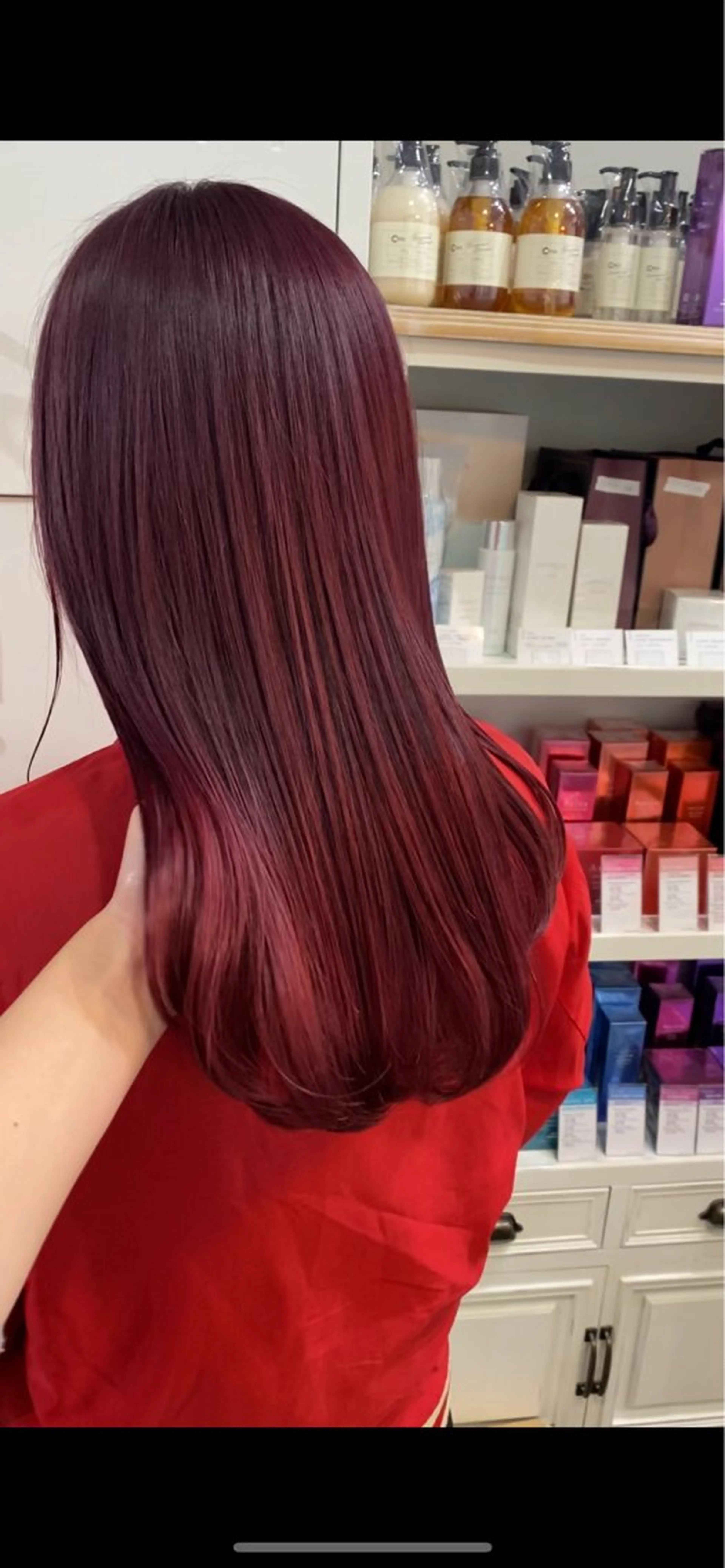 ロング カラー カット ヘアカラー トリートメント HONDA KANONのヘアスタイル