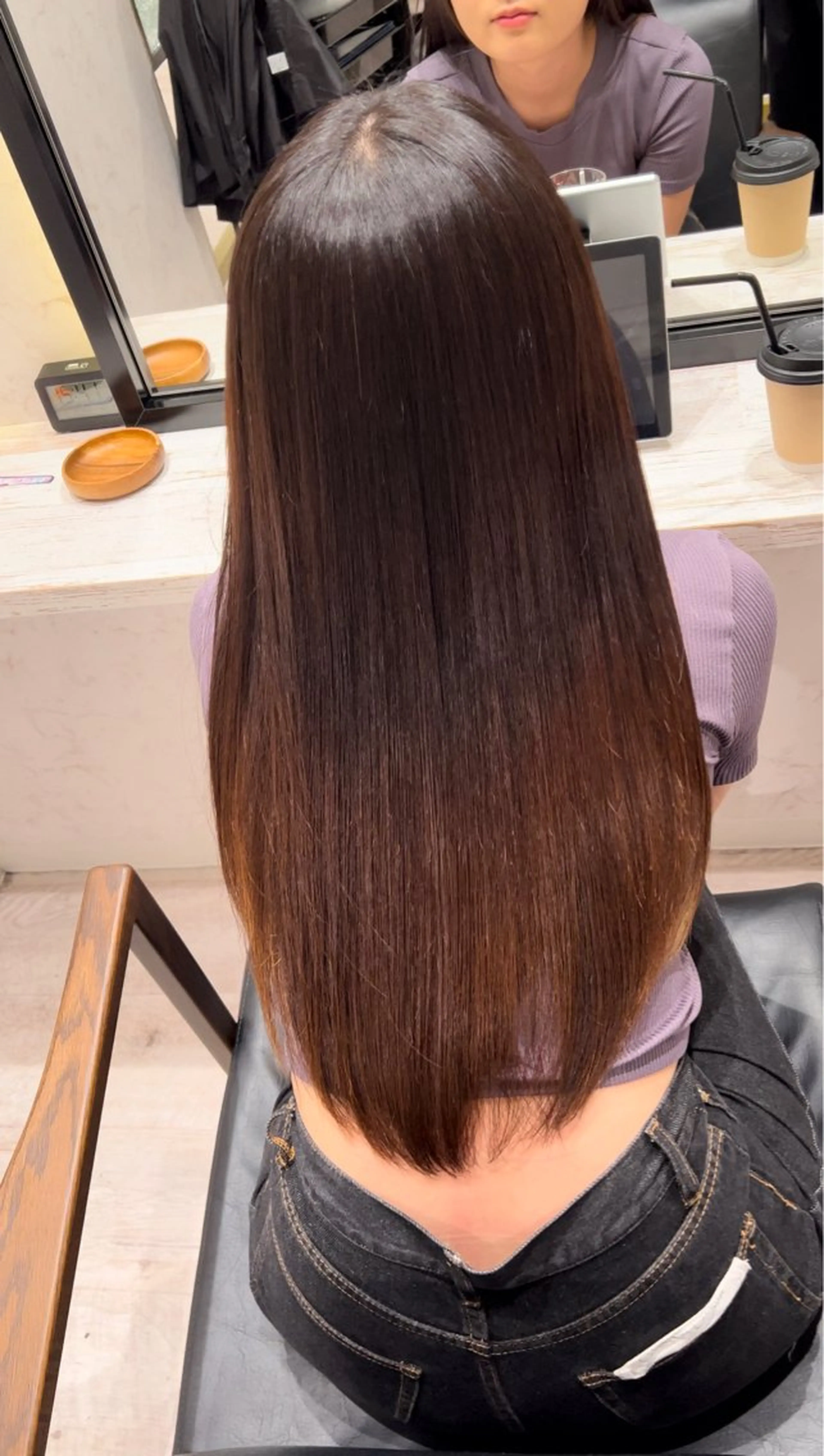 ロング 髪質改善ストレート /髪質改善/中内寛太のヘアスタイル