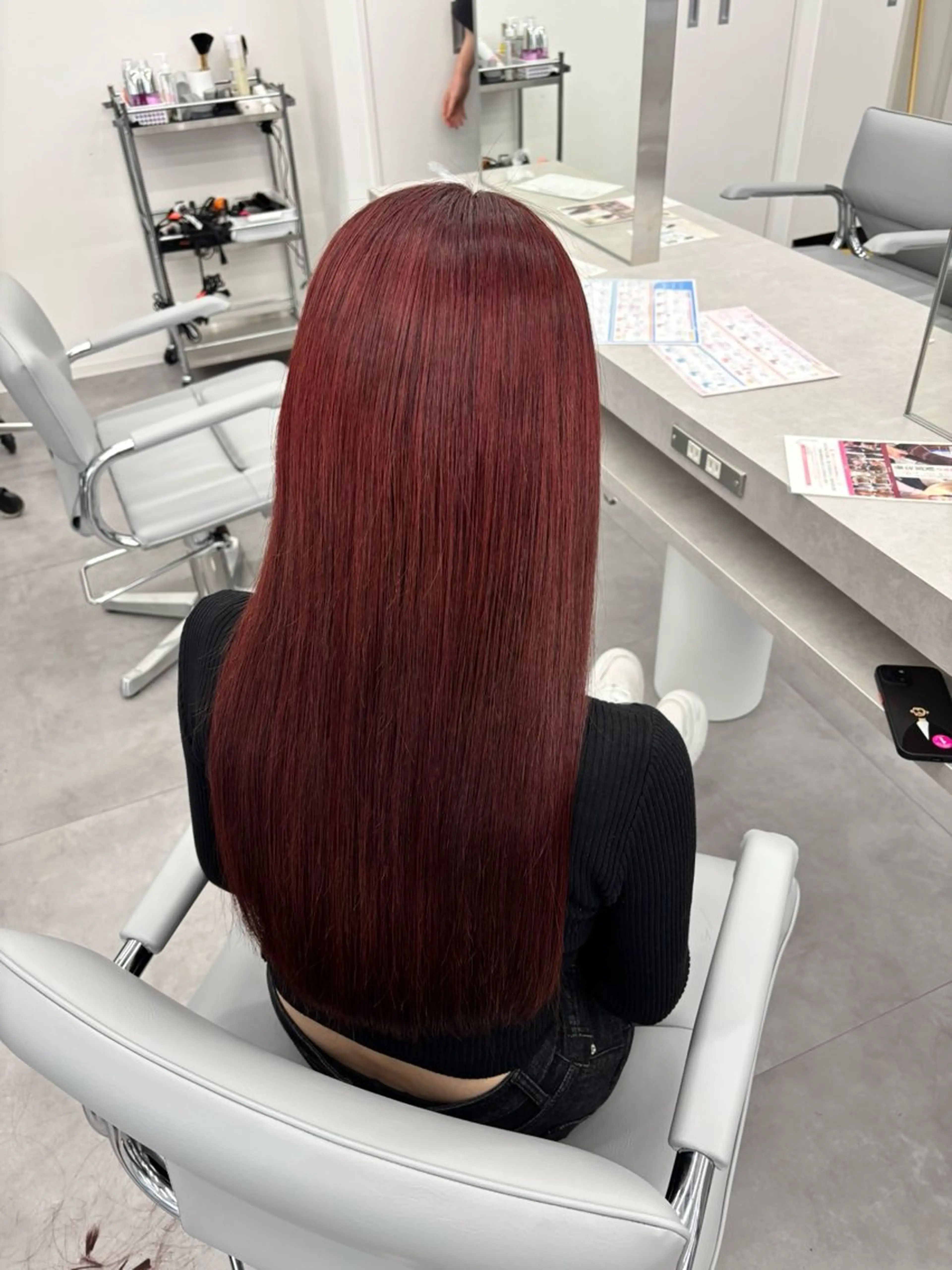 ロング カラー カット ヘアカラー 🥨ケアブリーチ🥨 栄 かのんのヘアスタイル