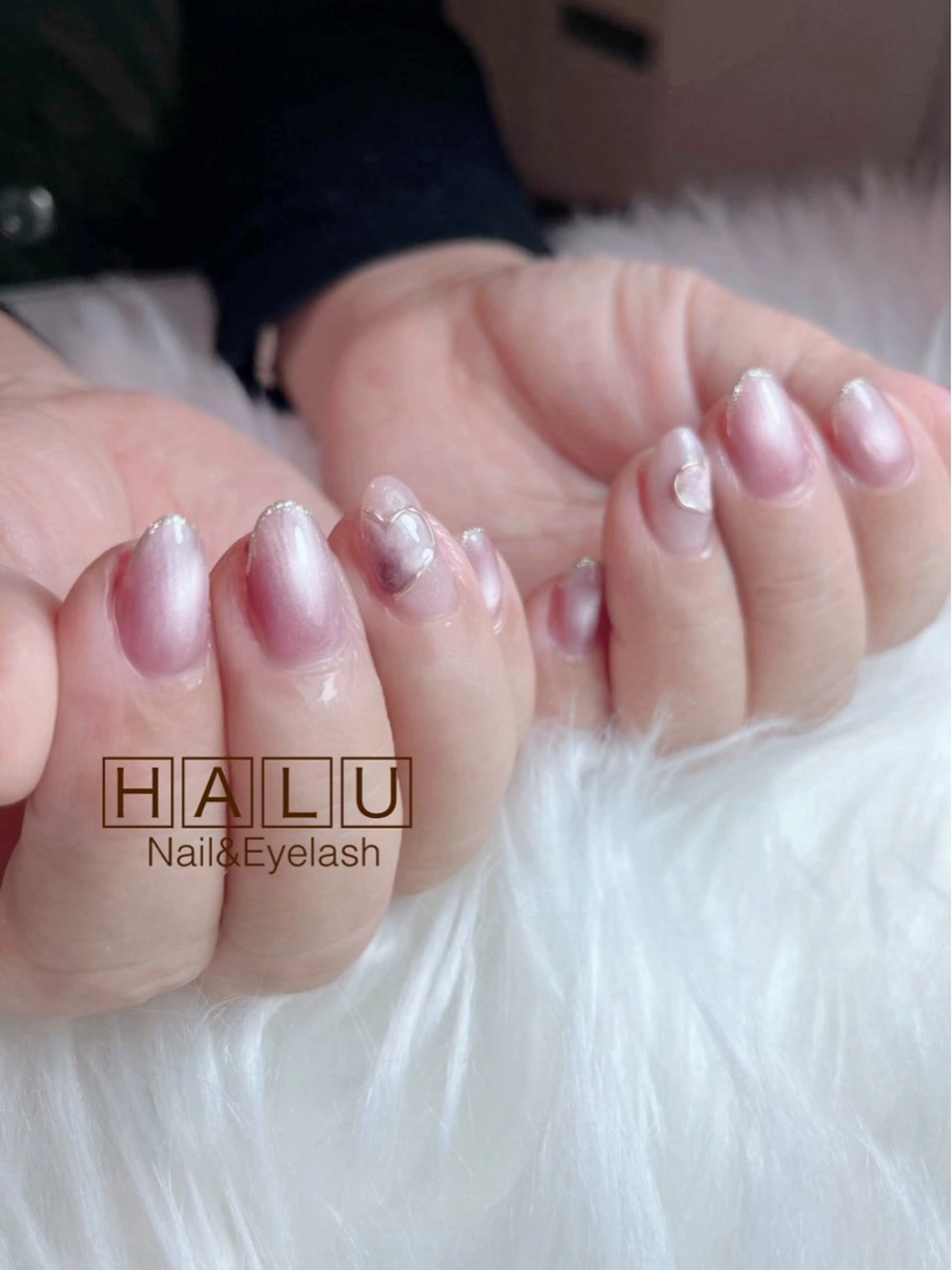 ネイル ハート マグネットネイル HALU ハルのネイルデザイン