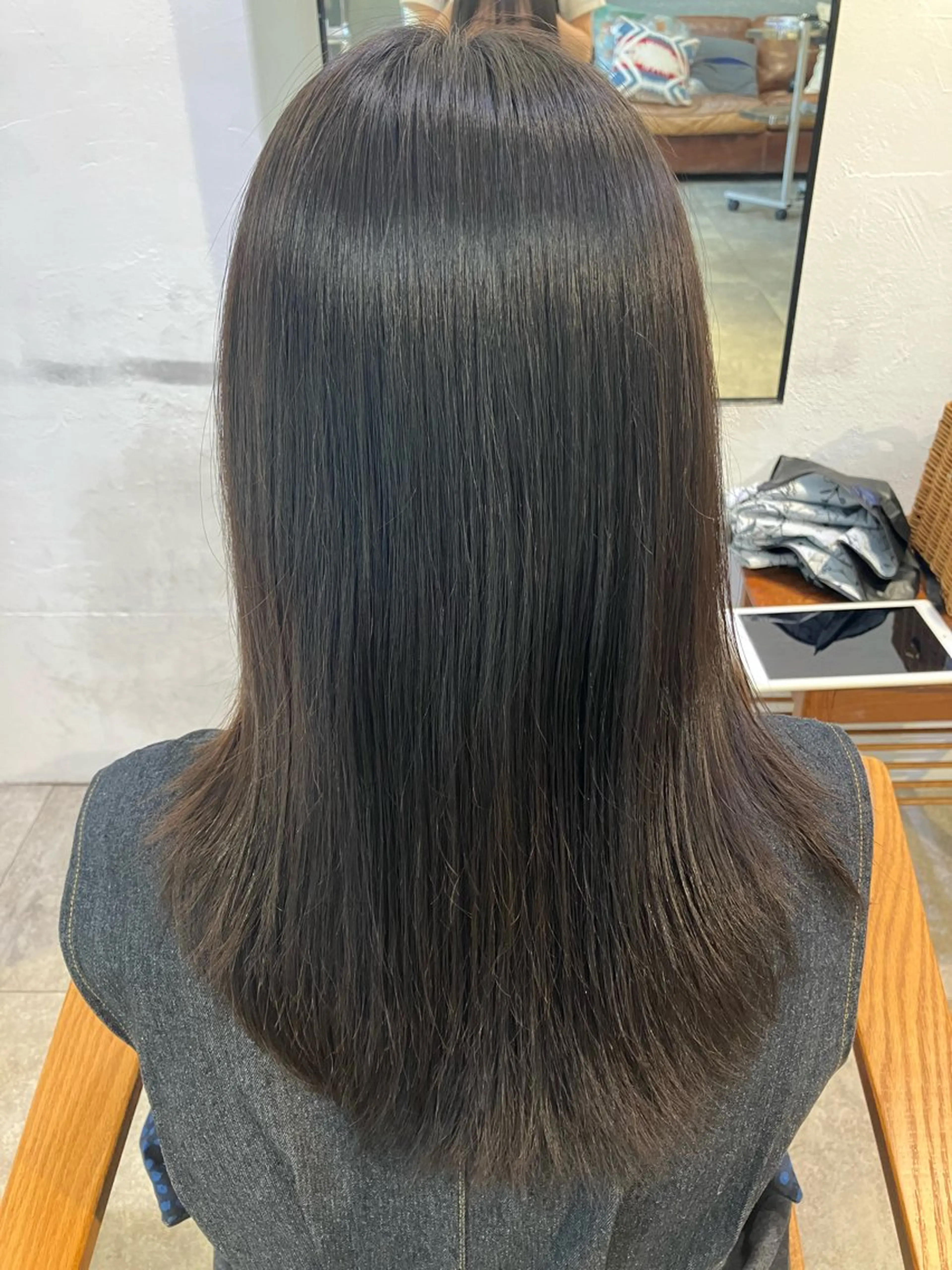 ノンダメージ縮毛矯正+トリートメント🫧の写真