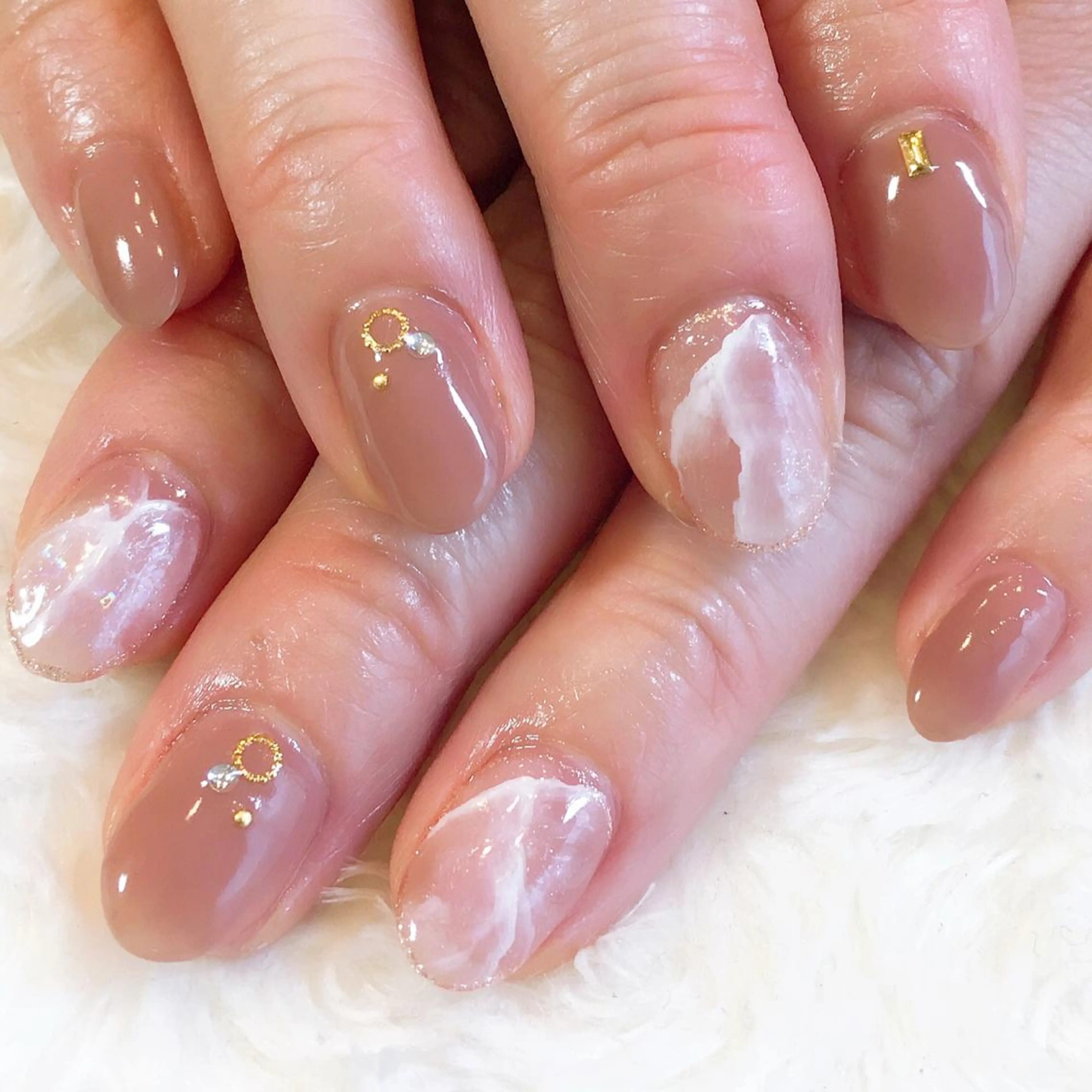 ネイル ジェルネイル 大理石ネイル(マーブル) MISAKO nailのネイルデザイン