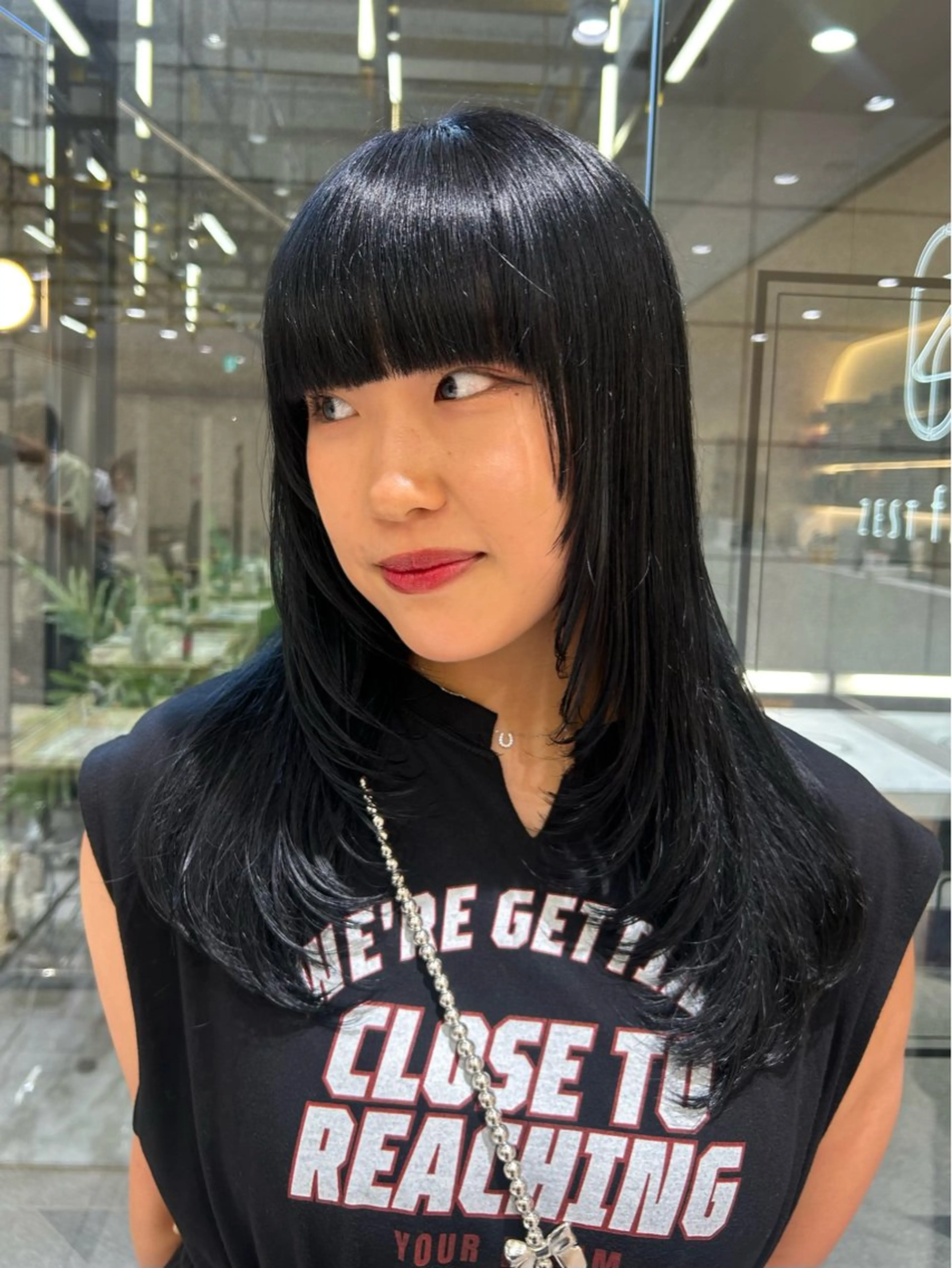 ロング カラー カット ヘアカラー 🦋sana🦋 🫧透明感カラー🫧のヘアスタイル