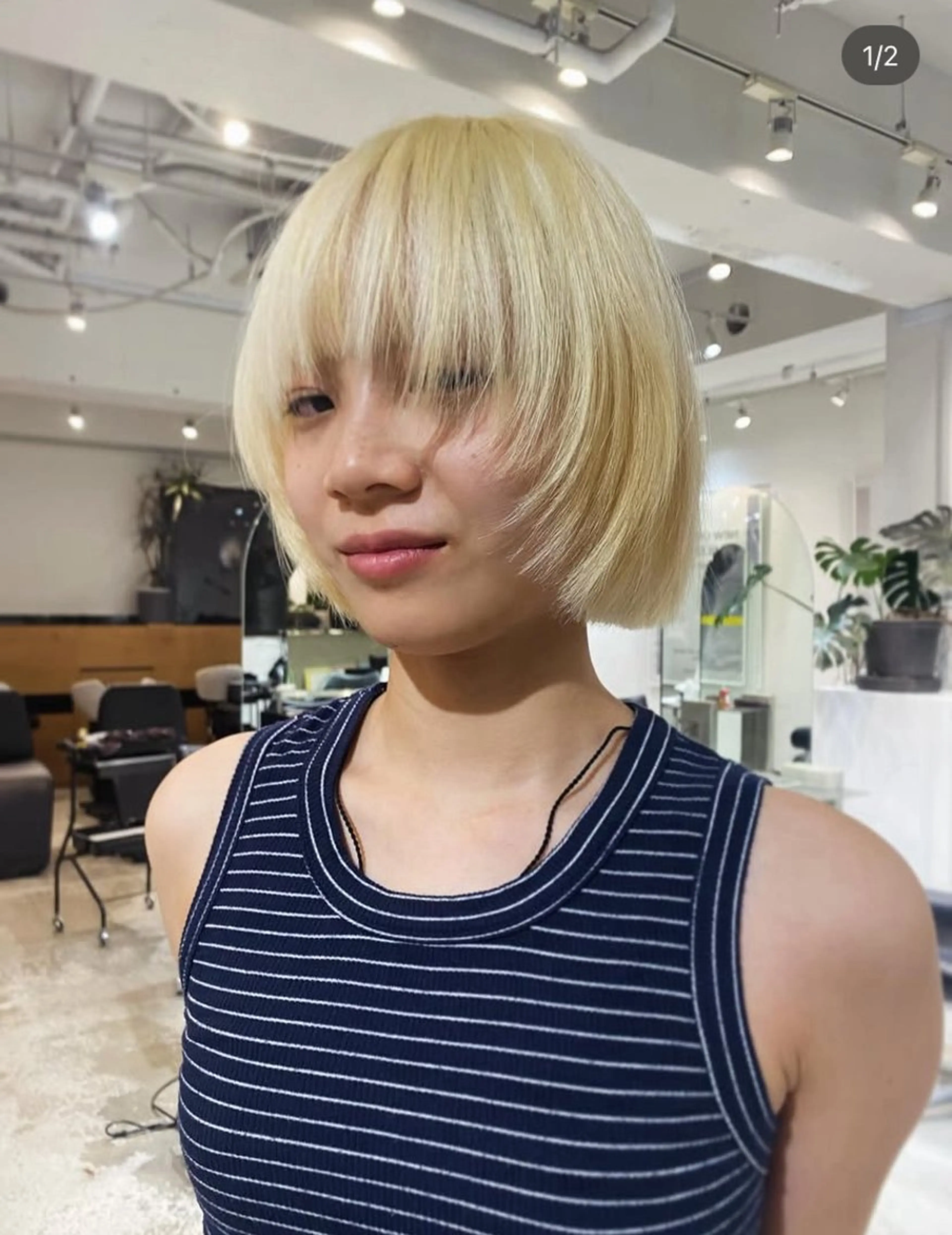 人気No.2 夏限定透明感ハイトーンダブルカラー➕カットの写真